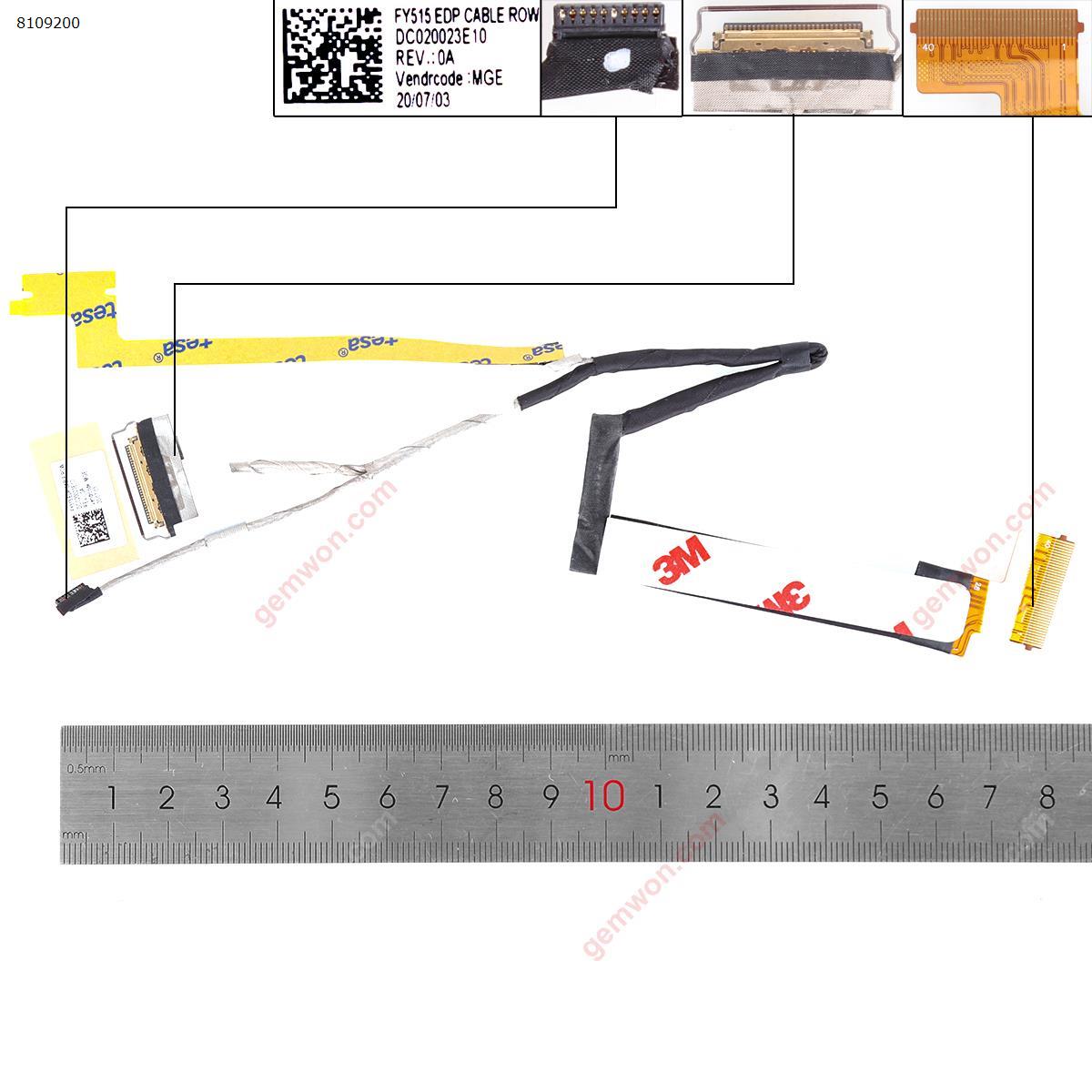 Picture of New LCD Display Screen Cable Replacement  For Lenovo y540 y530-15ich 30pin FHD 2019.