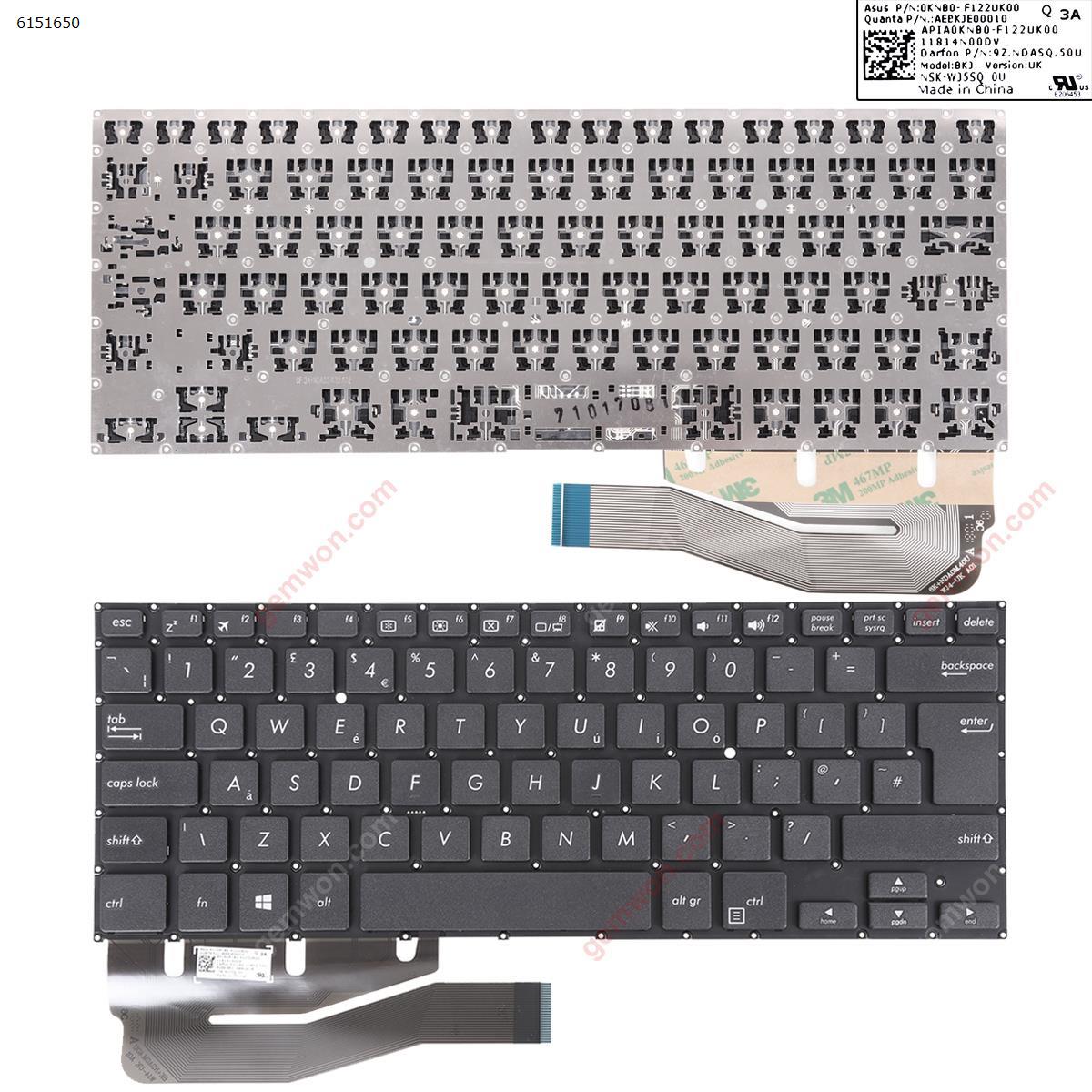 Picture of New Replacement Laptop Keyboard For ASUS TP410 TP410U TP410UA TP410UF TP410UR TP401 TP401CA TP461 BLACK Win8 Uk Layout