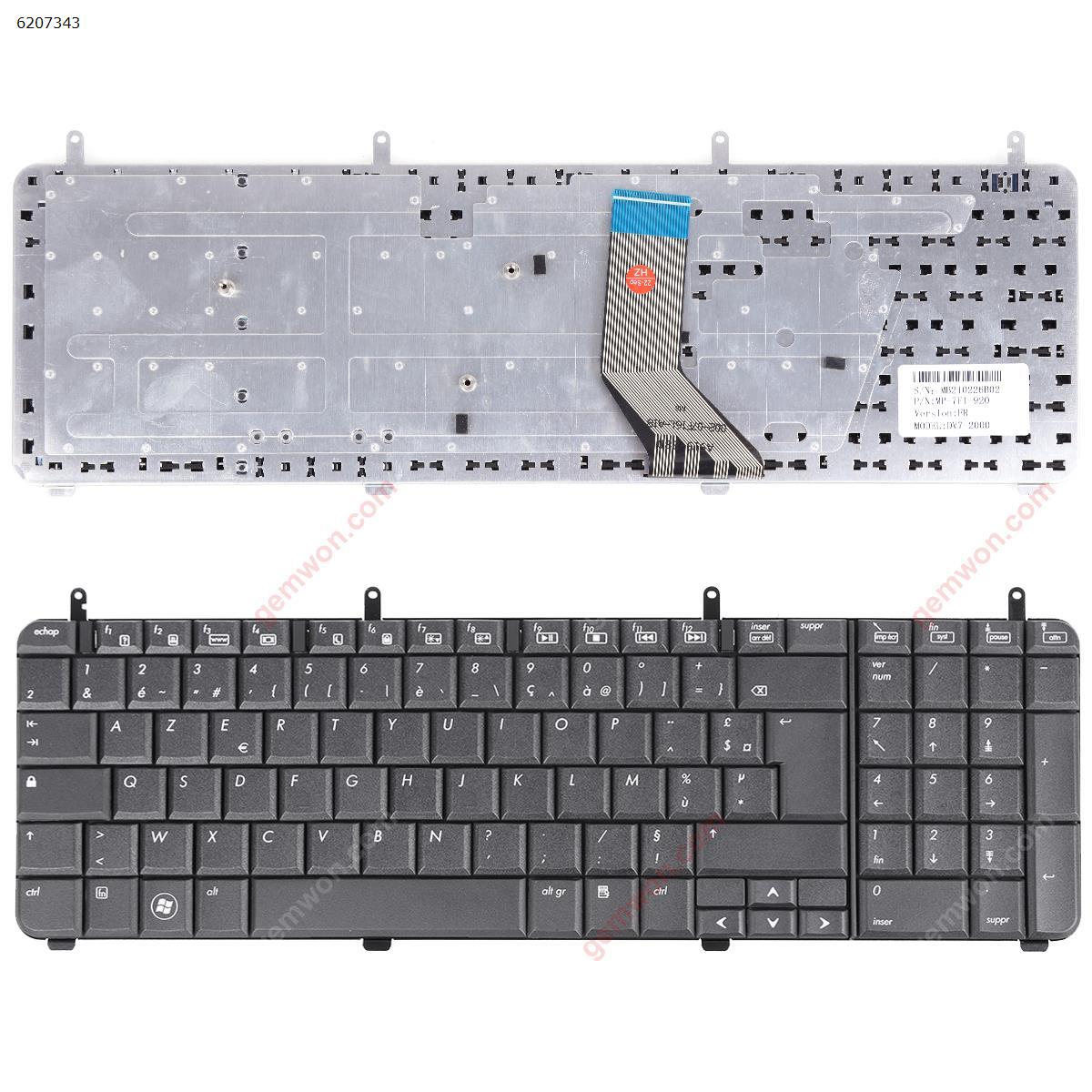 Picture of New Replacement Laptop Keyboard For HP DV7-2000 DV7-3000 BLACK(OEM) FR Layout