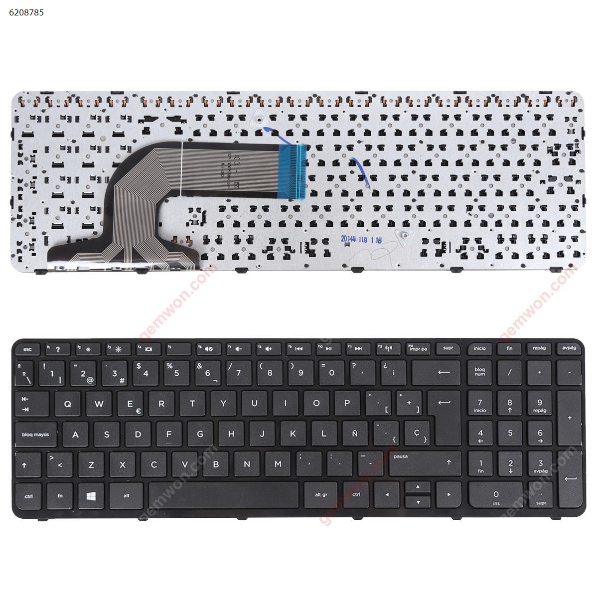 Picture of New Replacement Laptop Keyboard For HP Pavilion 15-e 15-n 250 G3 255 G3 256 G3 BLACK OEM(Win8) SP Layout