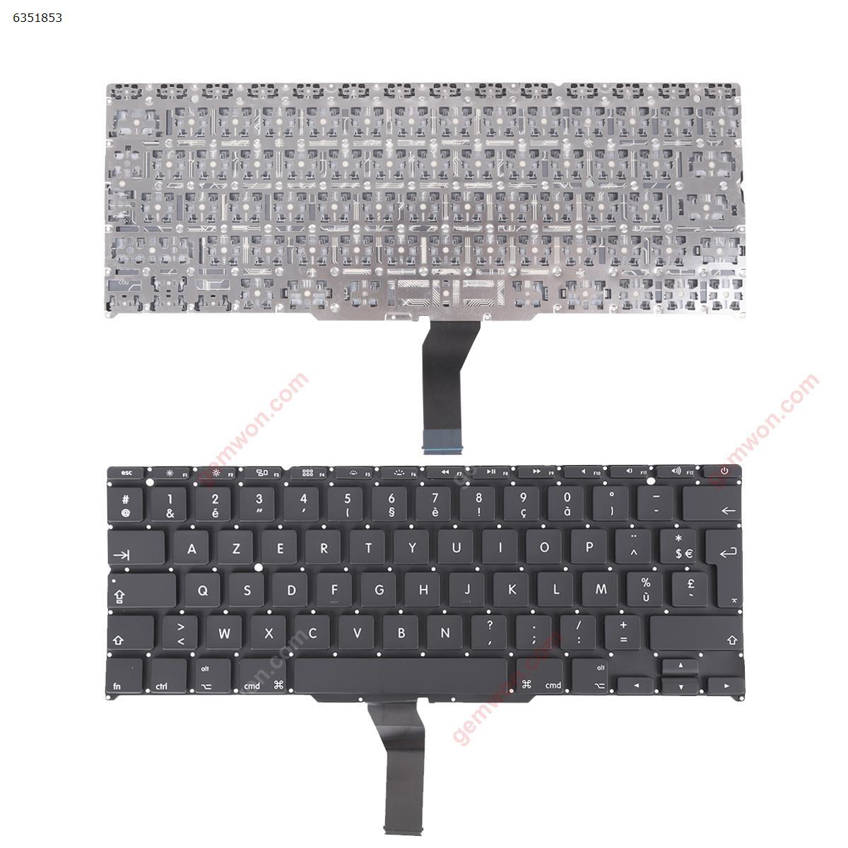 Picture of New Replacement Laptop Keyboard For Apple Macbook Air   A1370   A1465  A1406   11.6" BLACK(without Backlit) FR Layout