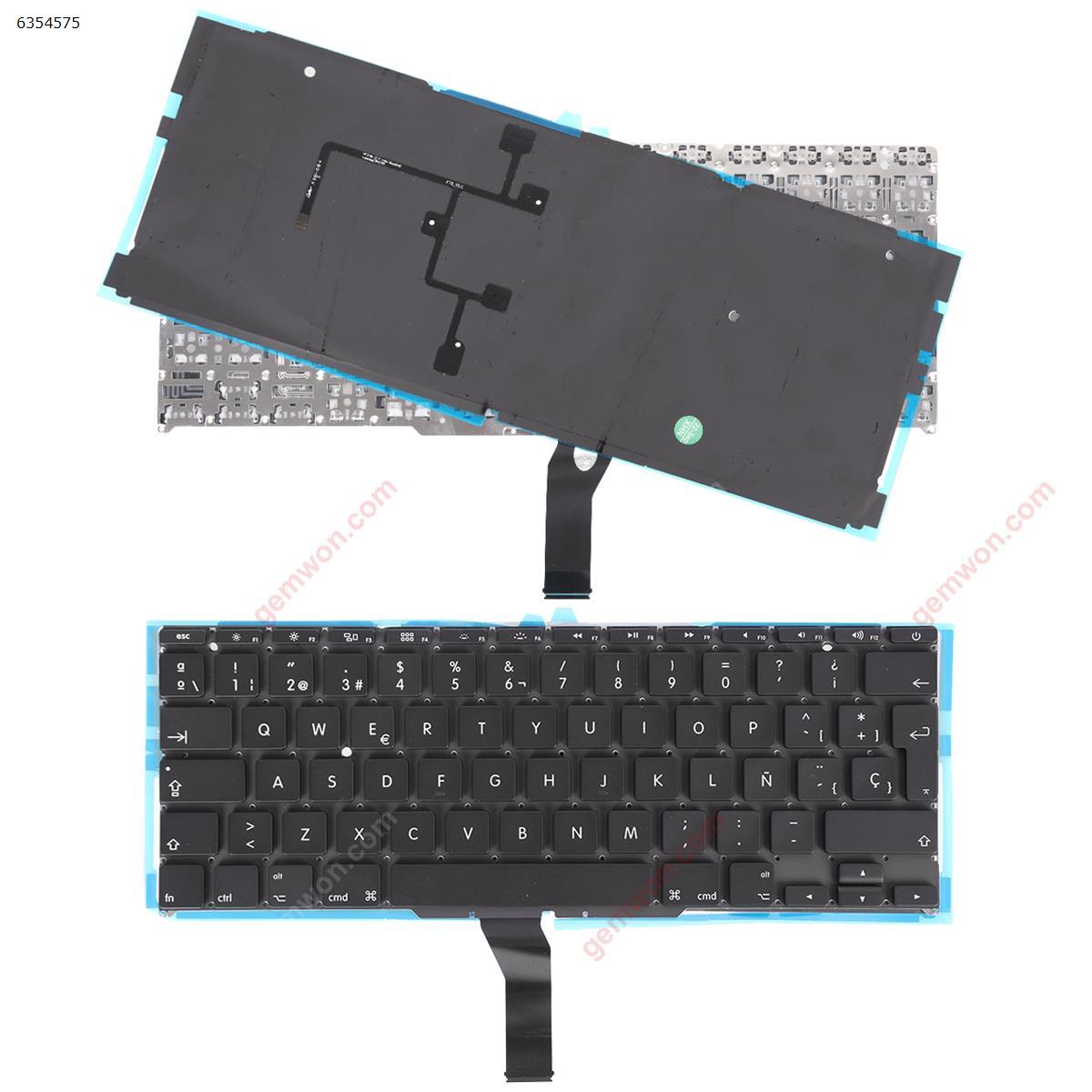 Picture of New Replacement Laptop Keyboard For Apple Macbook Air A1370 A1465 11.6" BLACK(With Backlit Board) SP Layout