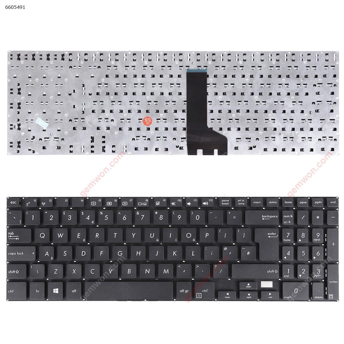 Picture of New Replacement Laptop Keyboard For Asus Pro PU500 PU500CA PU551 PU551JA PU551LA BLACK (Without FRAME,WIN8) Uk Layout