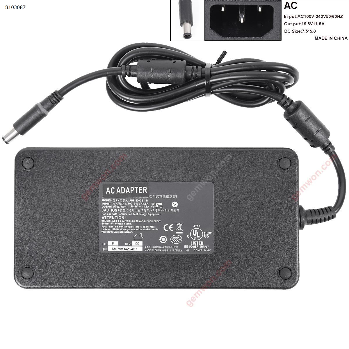 Picture of AC Adapter Acer 19.5V 11.8A 230W (7.5mmx5.0mm) High copy.