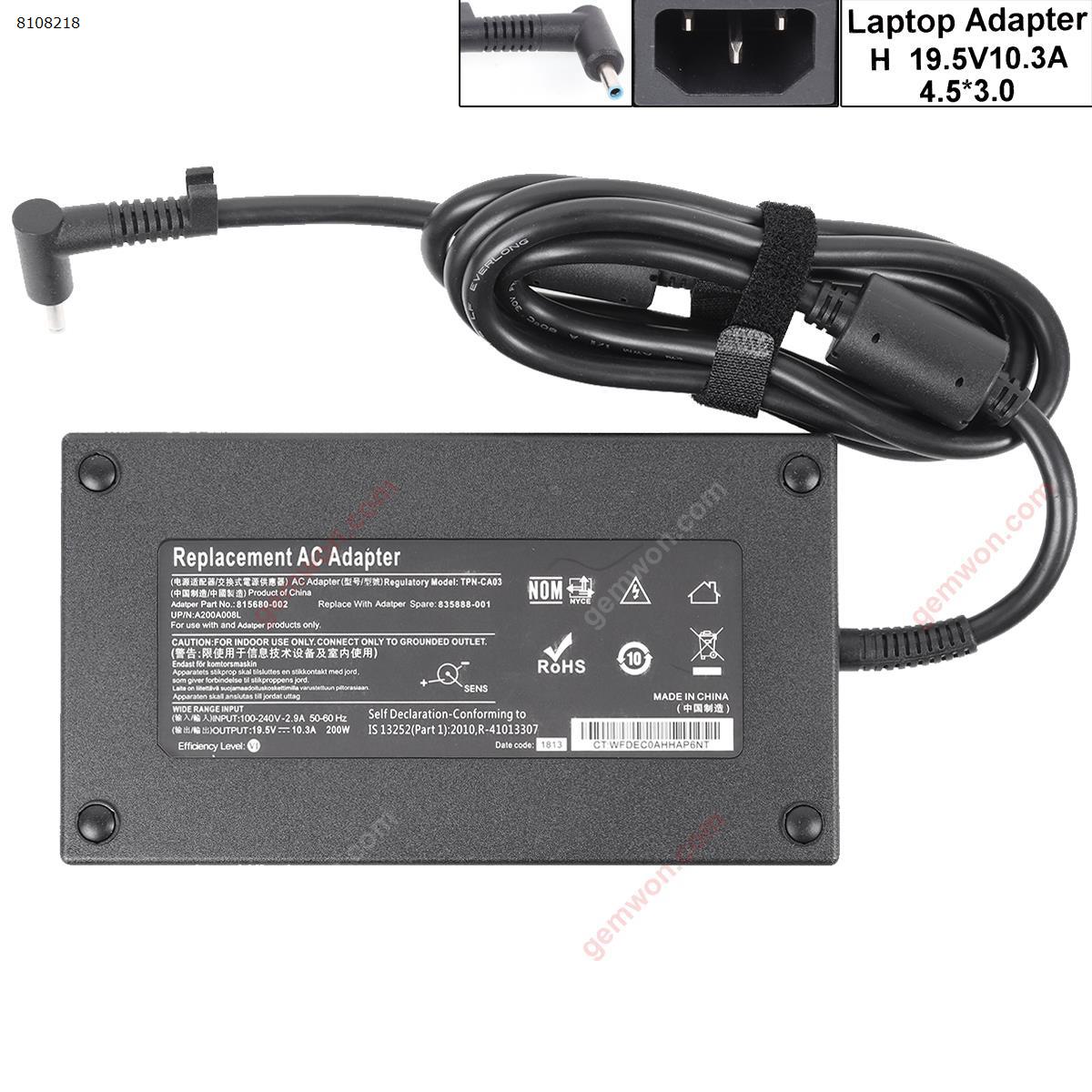 Picture of HP 19.5V10.5A 200W Φ4.5*3.0  (High Copy)