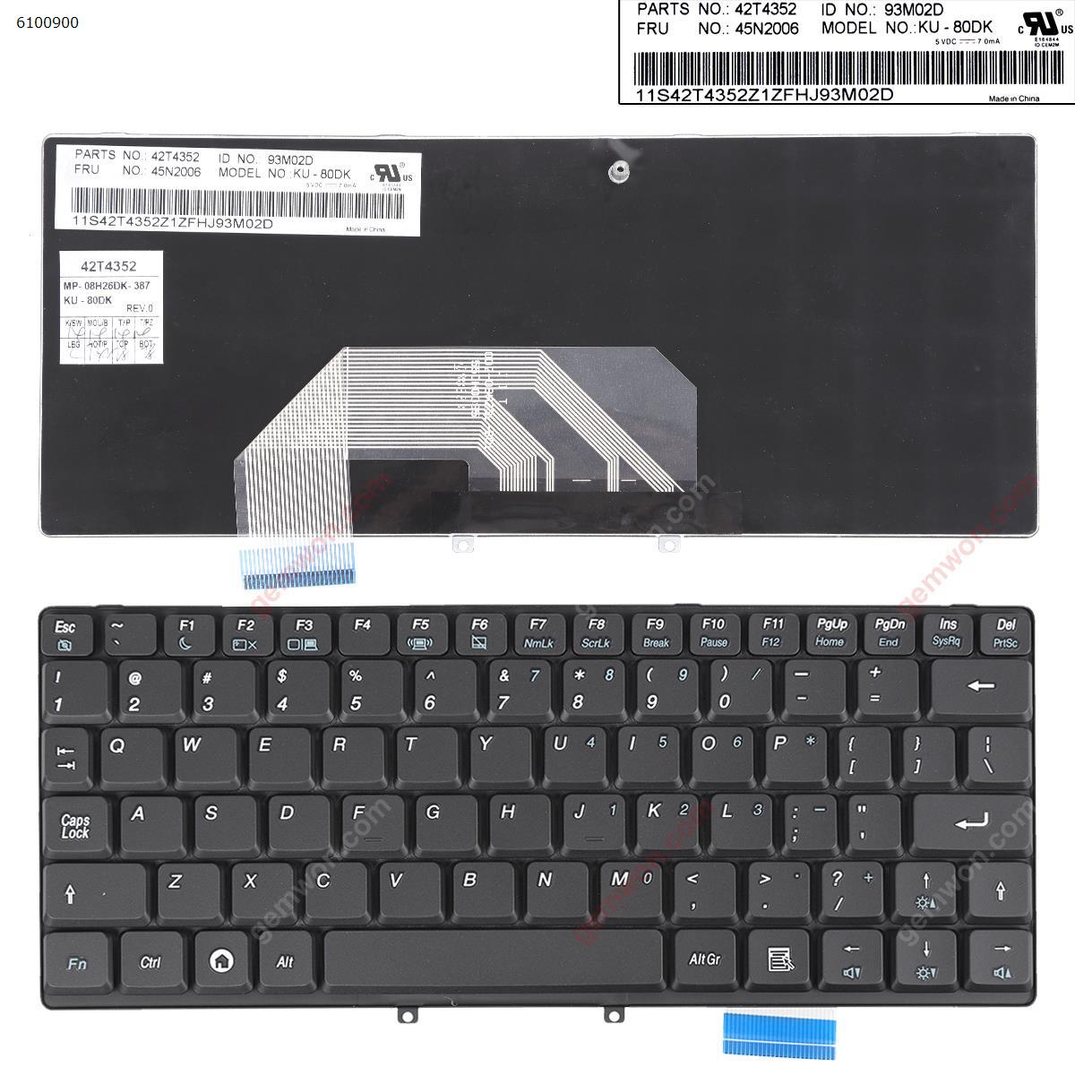 Picture of New Replacement Laptop Keyboard For LENOVO S9 S10 BLACK US Layout