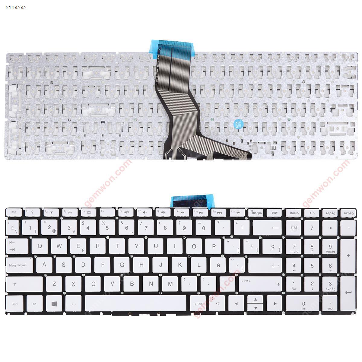 Picture of New Replacement Laptop Keyboard For HP Pavilion 15-BS WHITE (Without FRAME,Win8) SP Layout