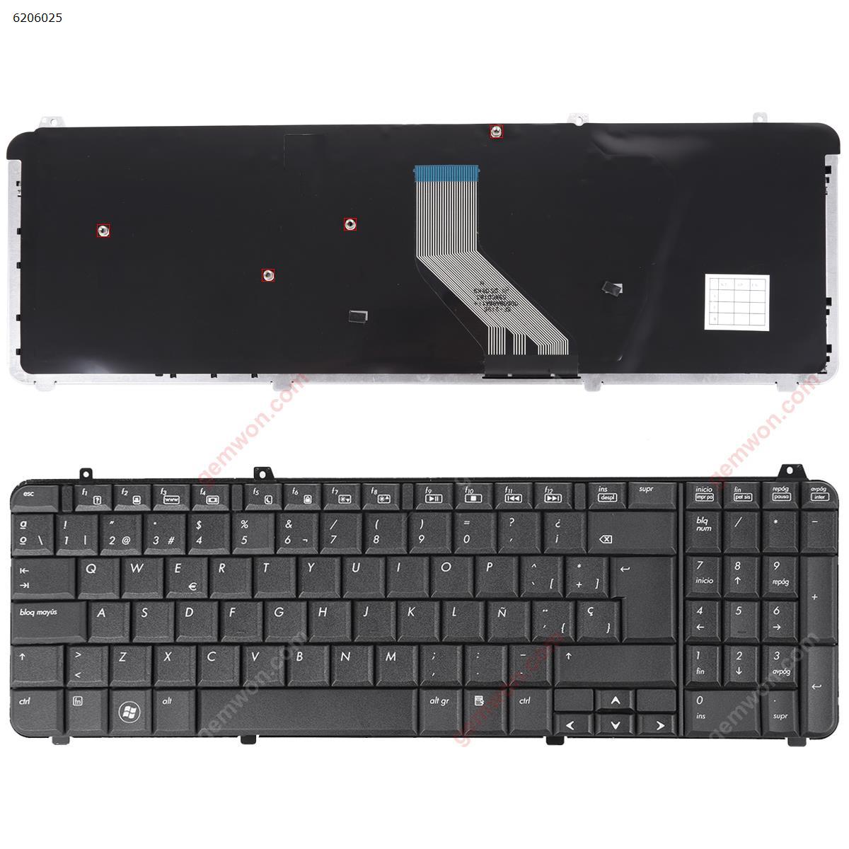 Picture of New Replacement Laptop Keyboard For HP DV6-1000 DV6-2000 BLACK(Reprint) SP Layout