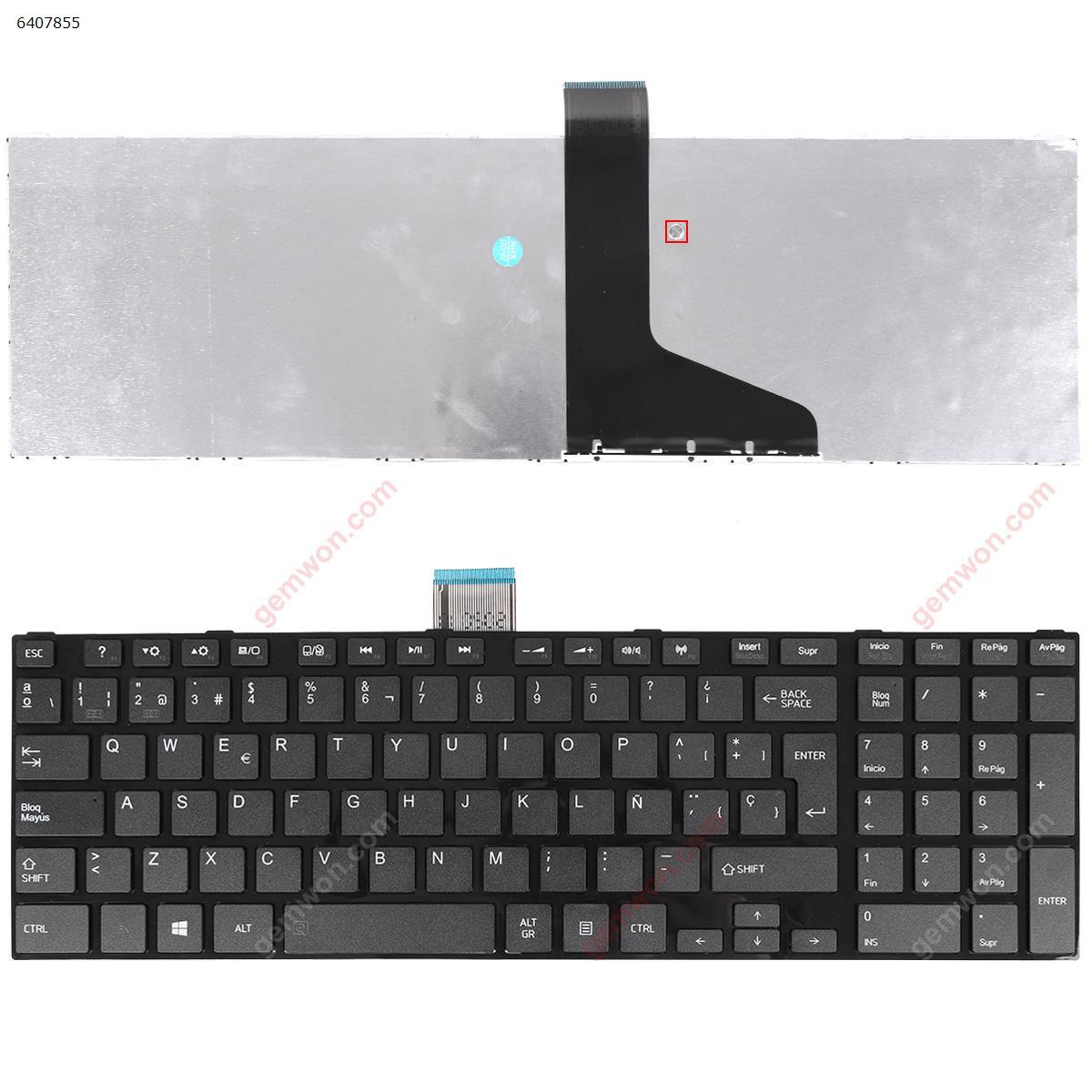 Picture of New Replacement Laptop Keyboard For TOSHIBA L850 GLOSSY FRAME BLACK(For Win8) SP Layout