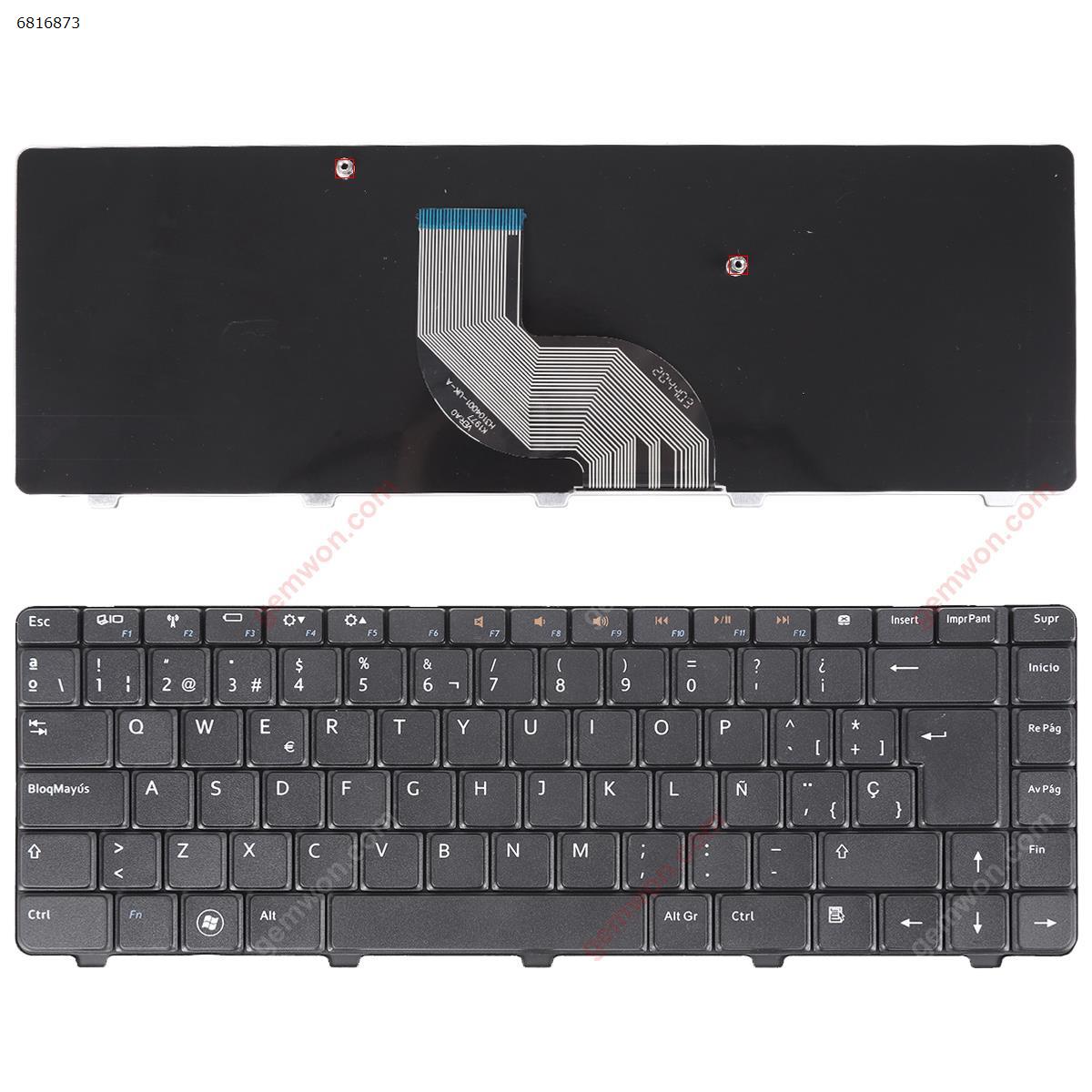 Picture of New Replacement Laptop Keyboard For DELL Inspiron 14V 14R N4010 N4030 N5030 M5030 BLACK （With foil ） SP Layout