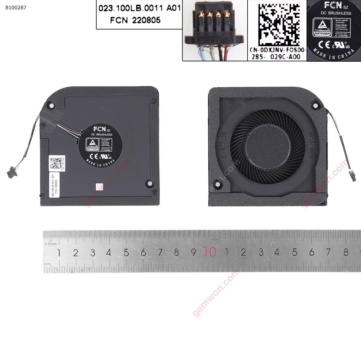 New Replacement CPU Cooling Fan For Dell Latitude 15 5520 precision 3560，ORG. 0DXJNV 023.100LB。0011A01 Layout的图片