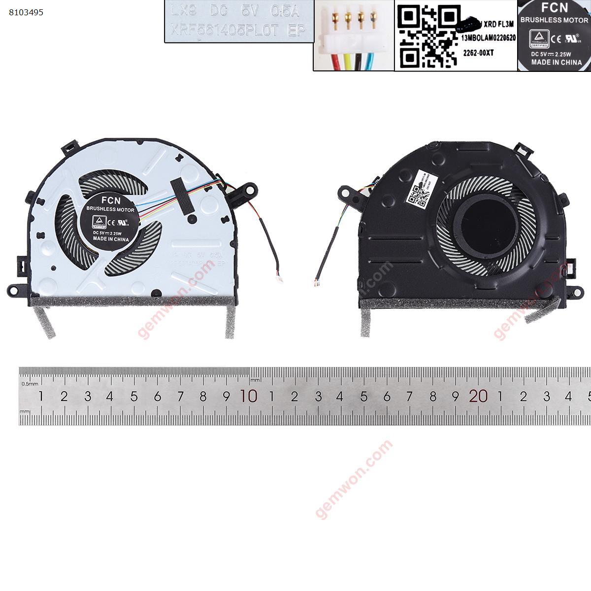 Picture of New Replacement CPU Cooling Fan For Lenovo 7000-14ikb FKH9 Ideapad 330S -14 15 ,High copy. N/A Layout
