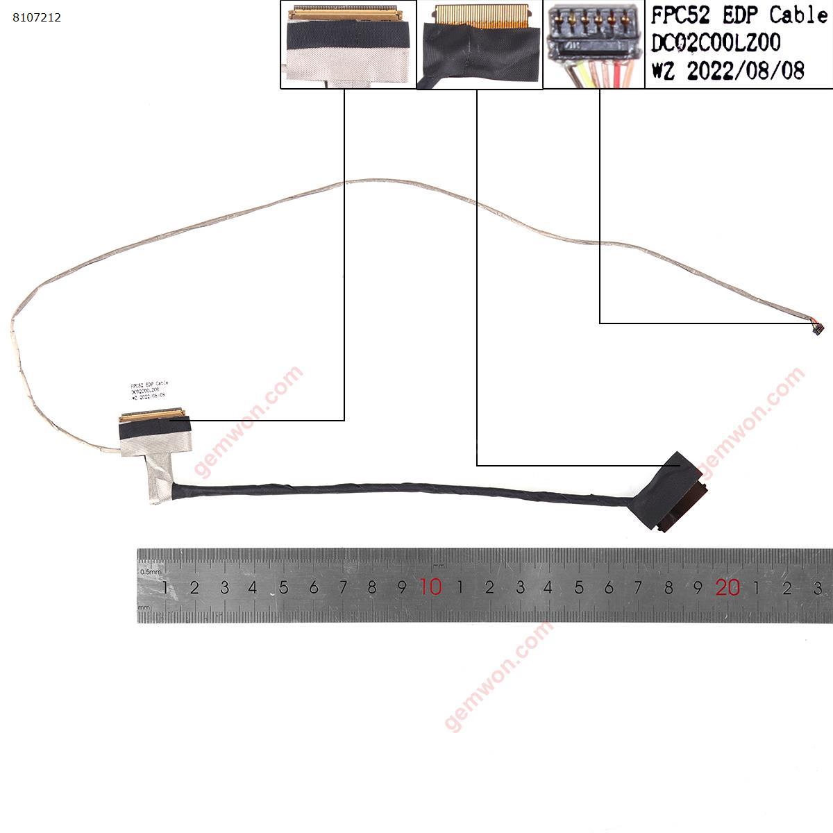 Picture of New LCD Display Screen Cable Replacement  For HP 15-DK TPN-C141 40pin.