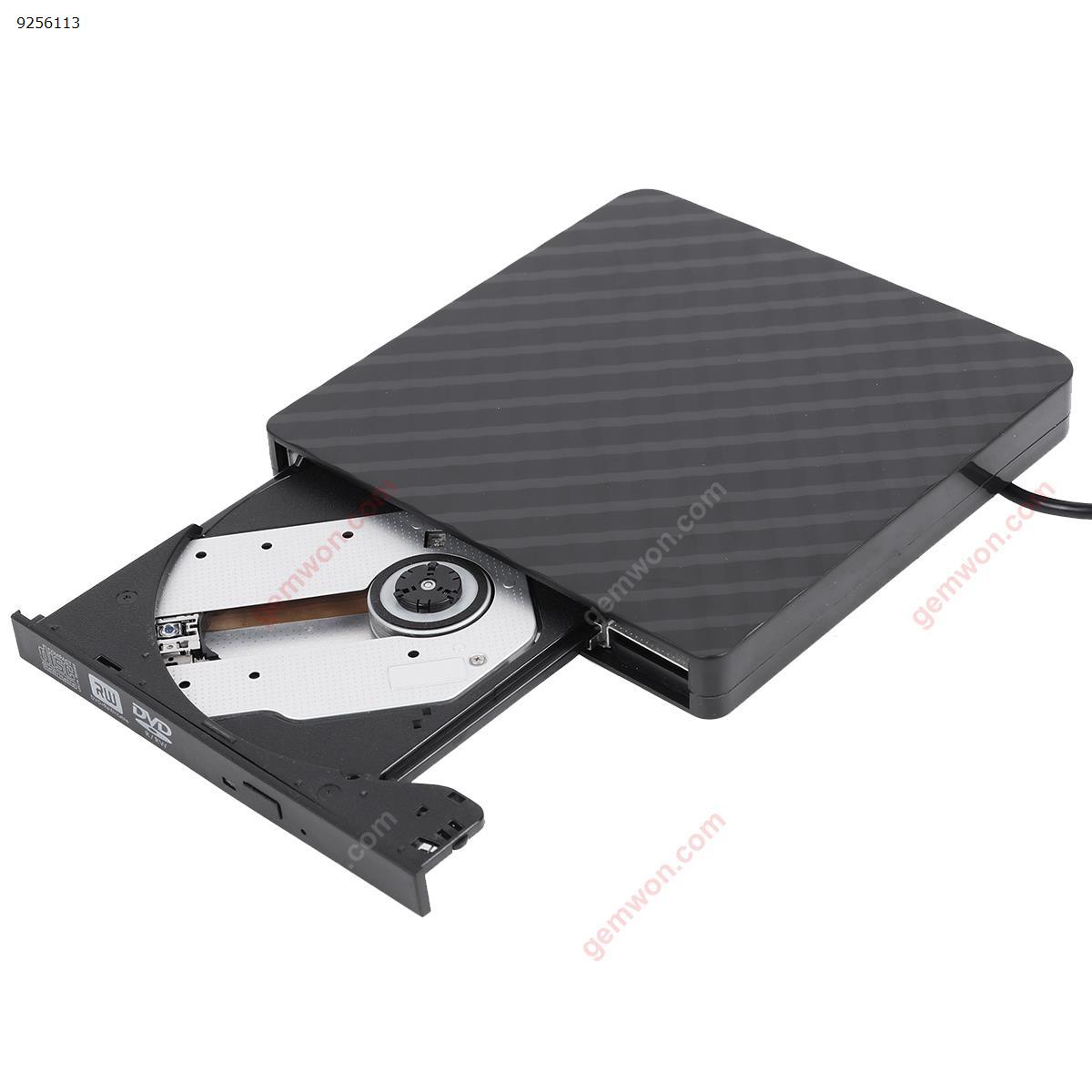Picture of External CD Drive, USB 3.0 CD DVD-RW Drive, Pecosso Ultra Slim Writer / Rewriter / USB CD Burner, Portable System ,12.7mm ,black