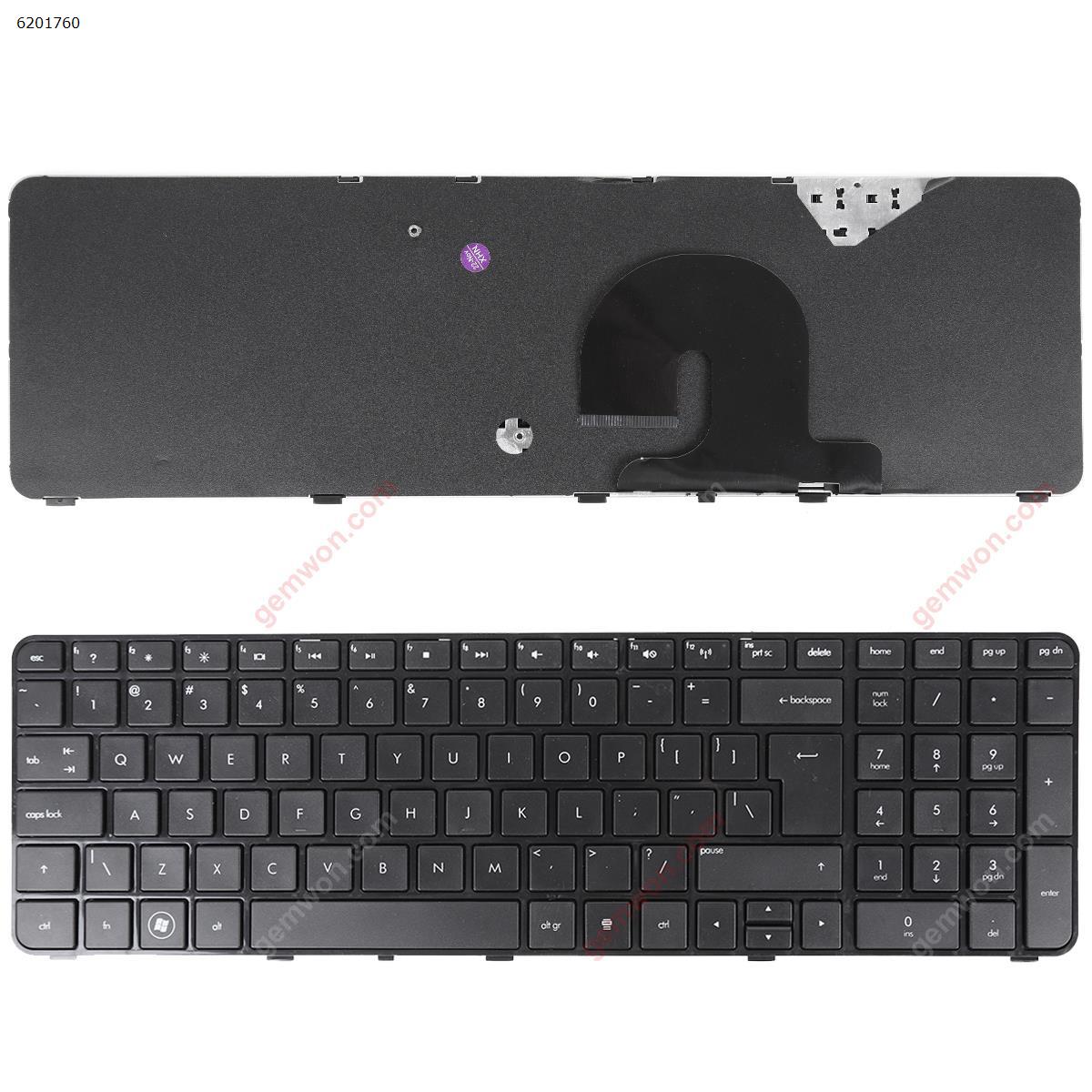 Picture of New Replacement Laptop Keyboard For HP DV7-4000 BLACK FRAME BLACK (Big Enter) US Layout