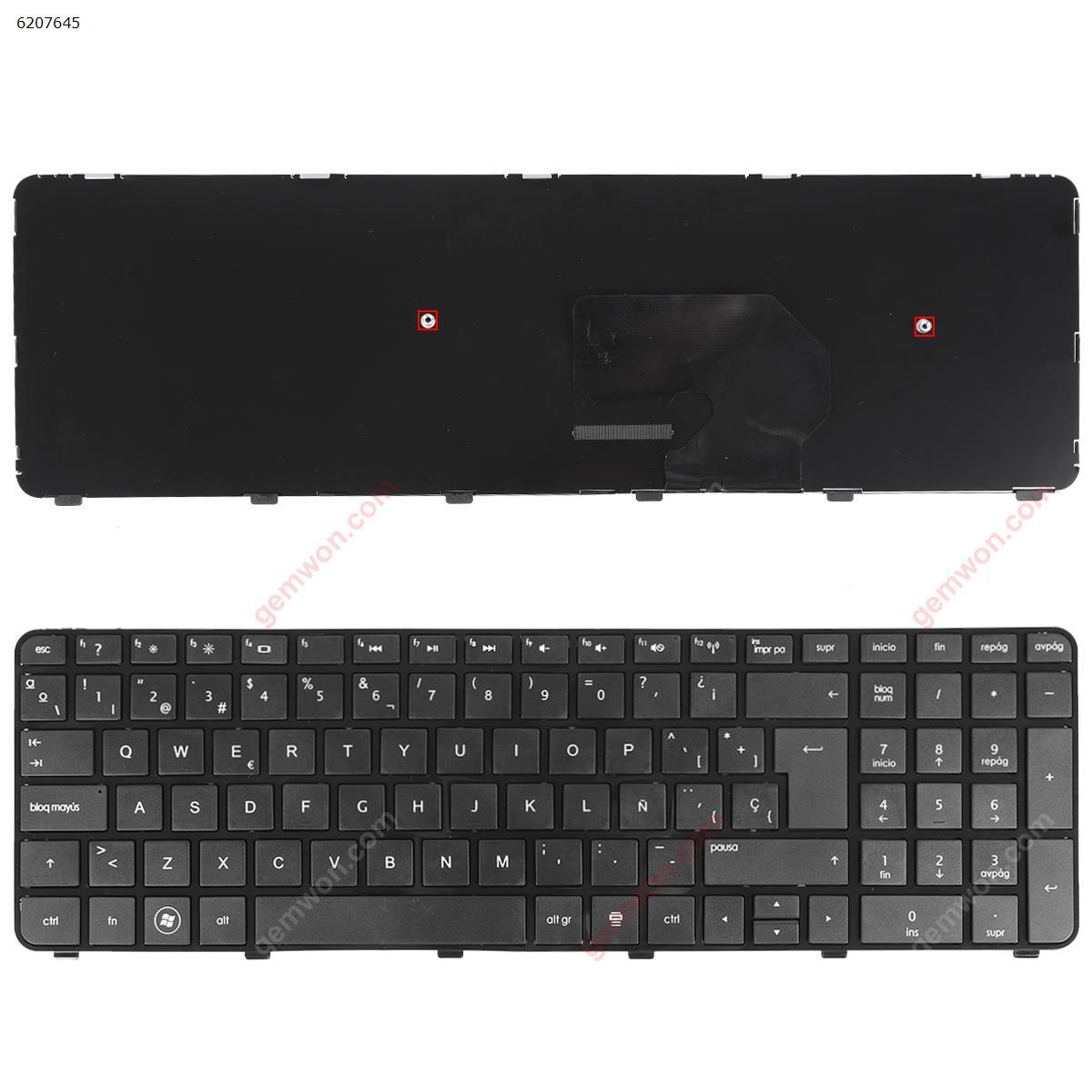 Picture of New Replacement Laptop Keyboard For HP DV7-6000 GLOSSY FRAME BLACK SP Layout