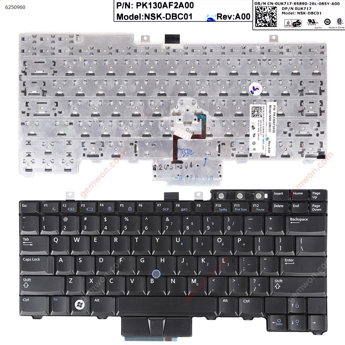 Picture of New Replacement Laptop Keyboard For DELL Latitude E6400 E6410 E6500 E6510,Precision M2400 M4400 M4500 BLACK(With Point stick) RENEW US Layout