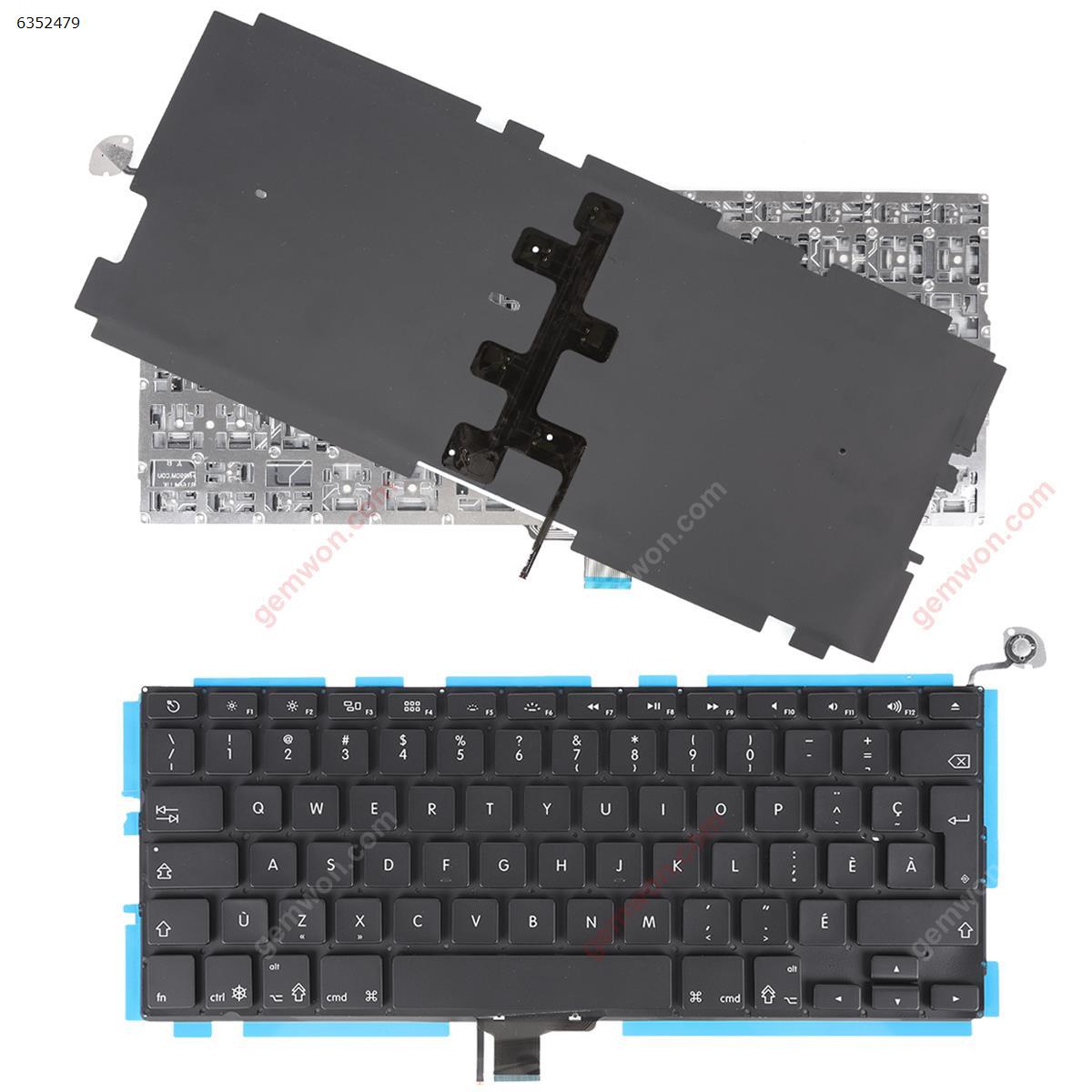 Picture of New Replacement Laptop Keyboard For Apple Macbook Pro Unibody A1278 MB467 BLACK(With Backlit Board) CA/CF Layout