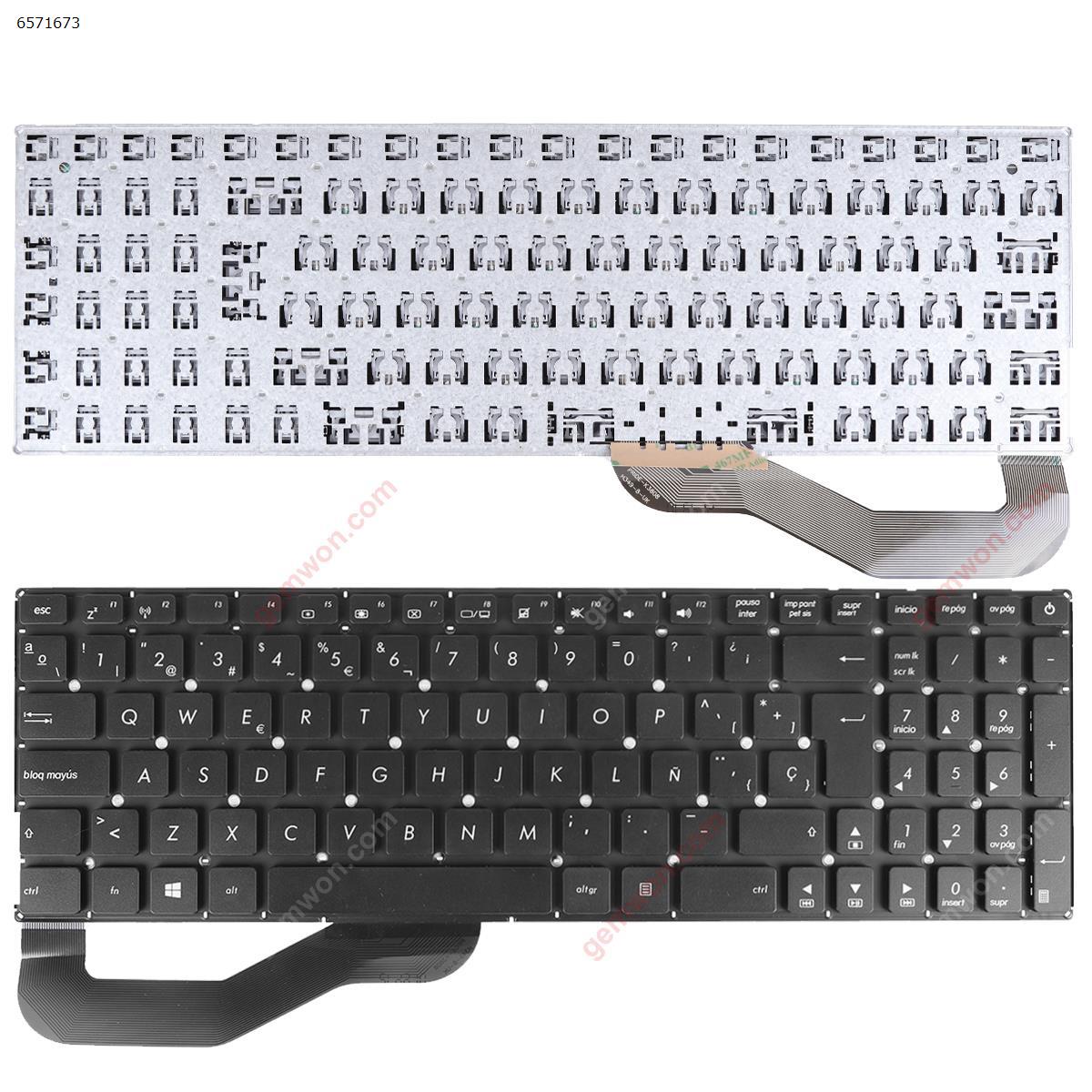 Picture of New Replacement Laptop Keyboard For ASUS X543 X543UB X543BA X543UA X543MA X543U X543L X543LA BLACK（Without FRAME，Without foil） SP Layout