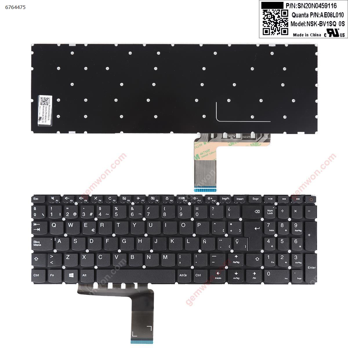 Picture of New Replacement Laptop Keyboard For LENOVO Ideapad 110-15ACL 110-15AST 110-15IBR BLACK win8 (Without FRAME) SP Layout