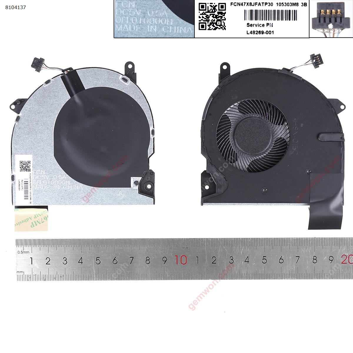 Picture of New Replacement CPU Cooling Fan For HP ZHAN 66 Pro 14 G2 HSN-Q15C 440 445 G6 CPU fan，ORG. N/A Layout