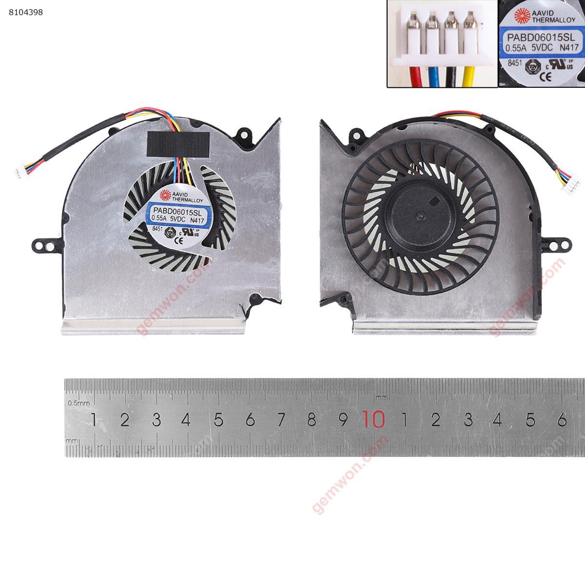 Picture of New Replacement CPU Cooling Fan For MSI GE75 GP75 GL75 WE75 VR MS-17E2/E4/E5/E7（High copy，CPU） N/A Layout