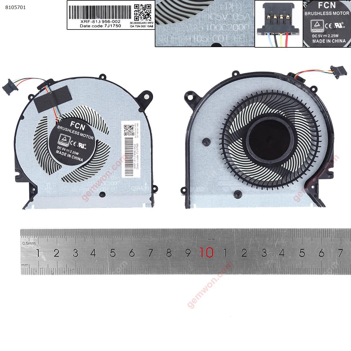 Picture of New Replacement CPU Cooling Fan For HP ENVY 13-AH 13-AH1025CL 13-AH0001NA TPN-W136 19526-001（High copy）. TPN-W136 19526-001 Layout