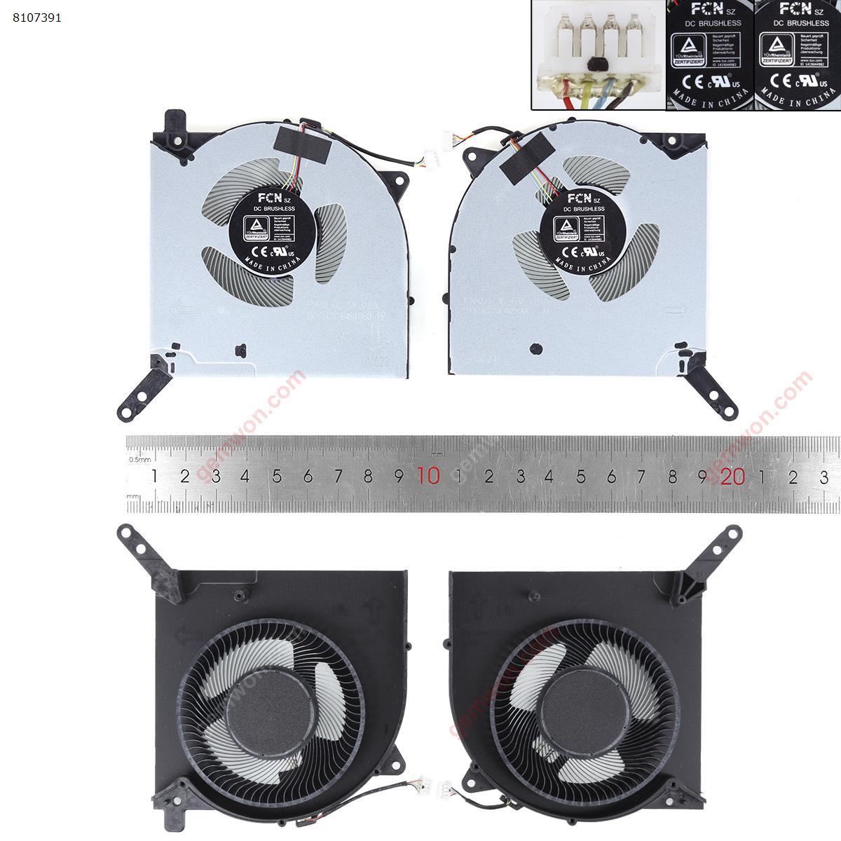 Picture of New Replacement CPU Cooling Fan For Lenovo Legion 5 pro-16ach6h r9000p y9000p 2021 5V laptop CPU and GPU（ORG） N/A Layout