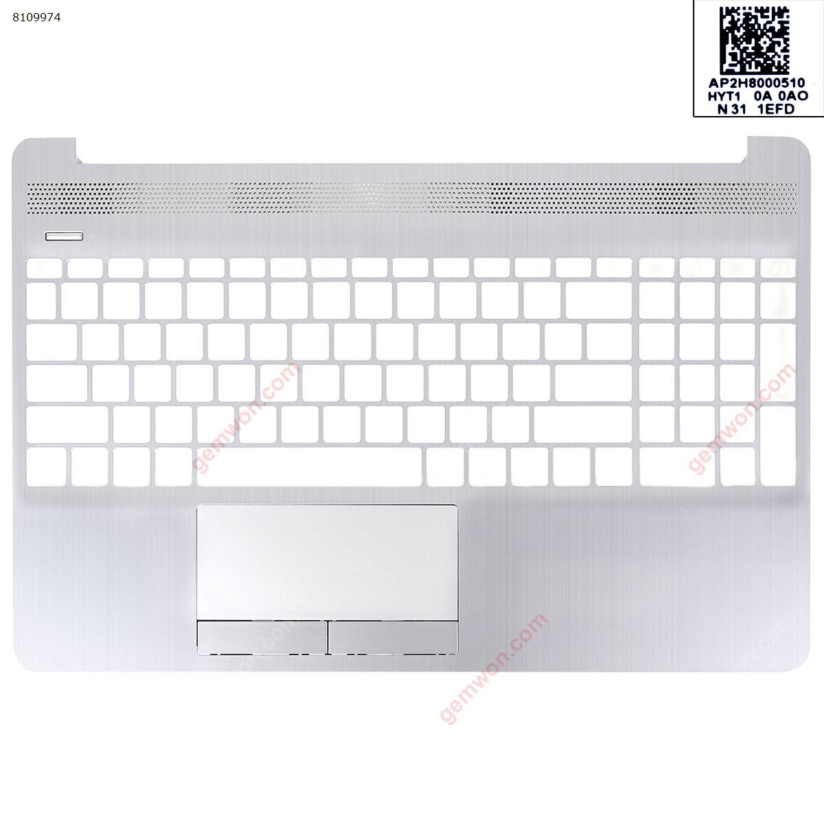 Picture of New Replacement Laptop Cover For HP 15-DW 15S-DU 15S-DY 250 G8 Palmrest Upper Case Silver Without touch.