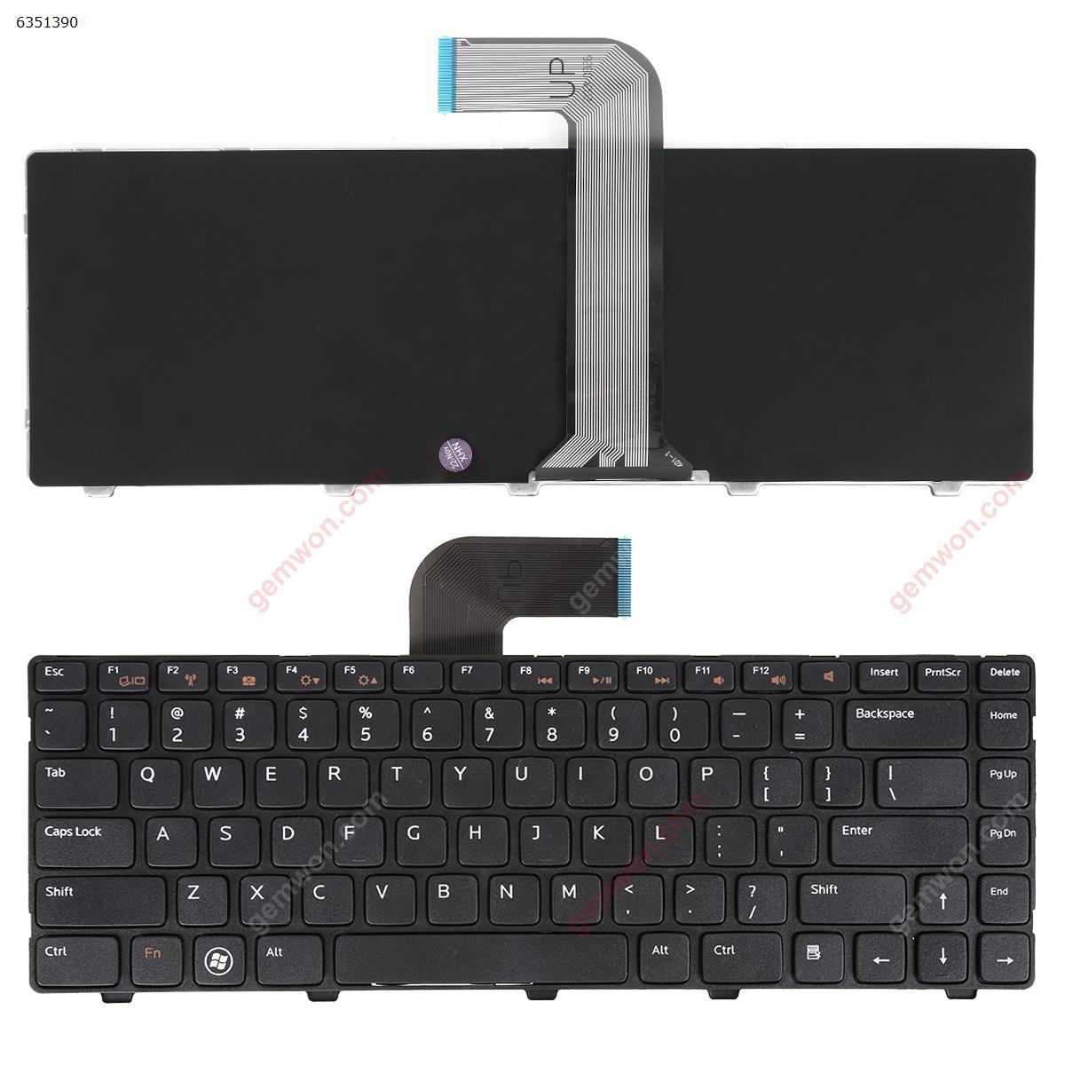 Picture of New Replacement Laptop Keyboard For DELL Vostro 3550/XPS L502/New Inspiron 14R/Inspiron N4110 M4110 N4050 M4040 N5050 M5050 M5040 N5040 N411Z BLACK FRAME BLACK OEM US Layout