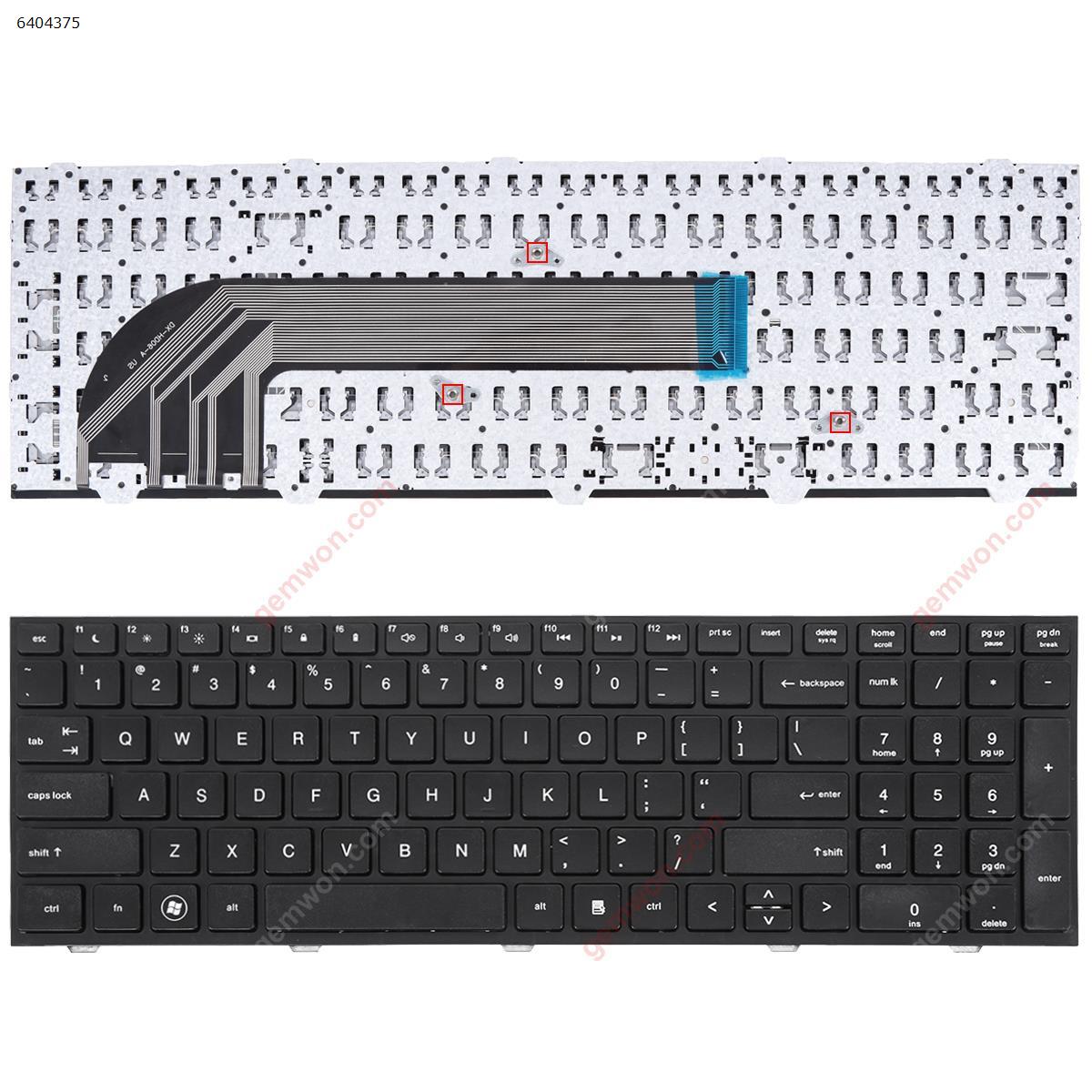 Picture of New Replacement Laptop Keyboard For HP 4540S 4545S 4740S BLACK(with FRAME,without foil,For Win8) US Layout