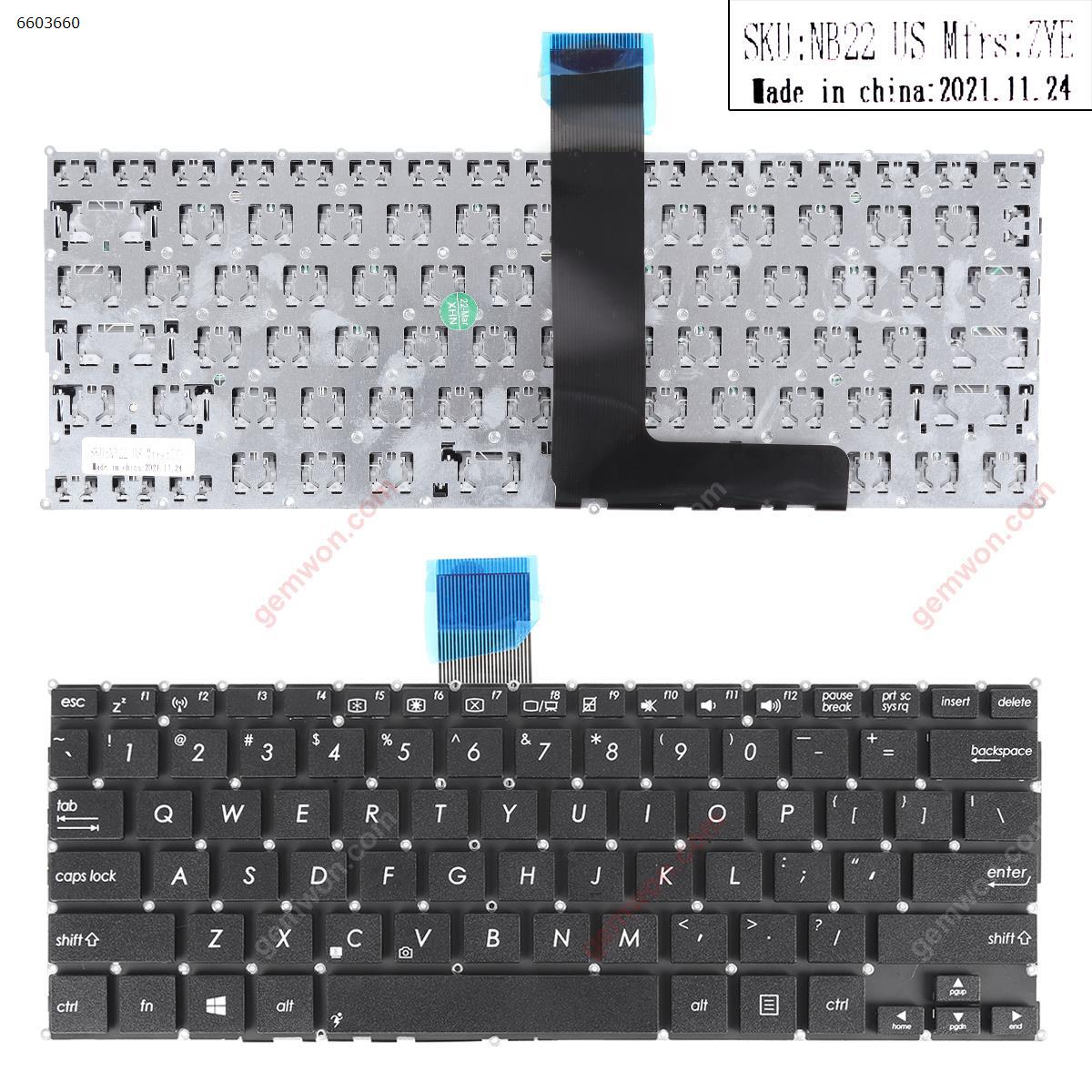 Picture of New Replacement Laptop Keyboard For ASUS F200CA X200MA X200CA series BLACK(Without FRAME,without foil,For Win8) US Layout