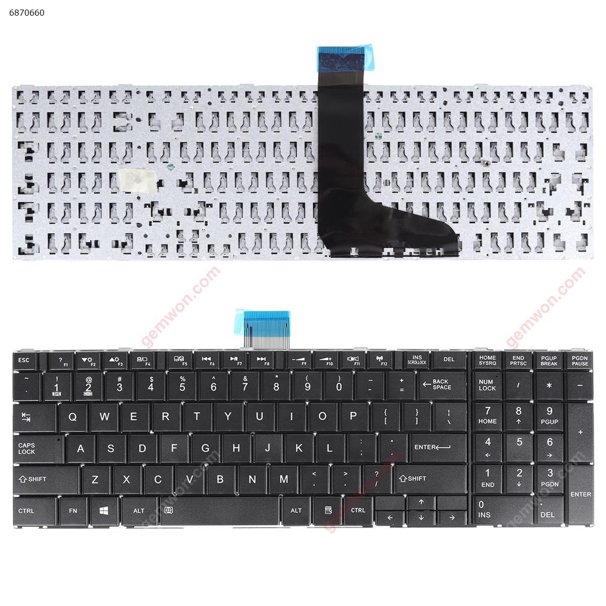 Picture of New Replacement Laptop Keyboard For Toshiba C55 black (Without foil, win 8, Oem) US Layout