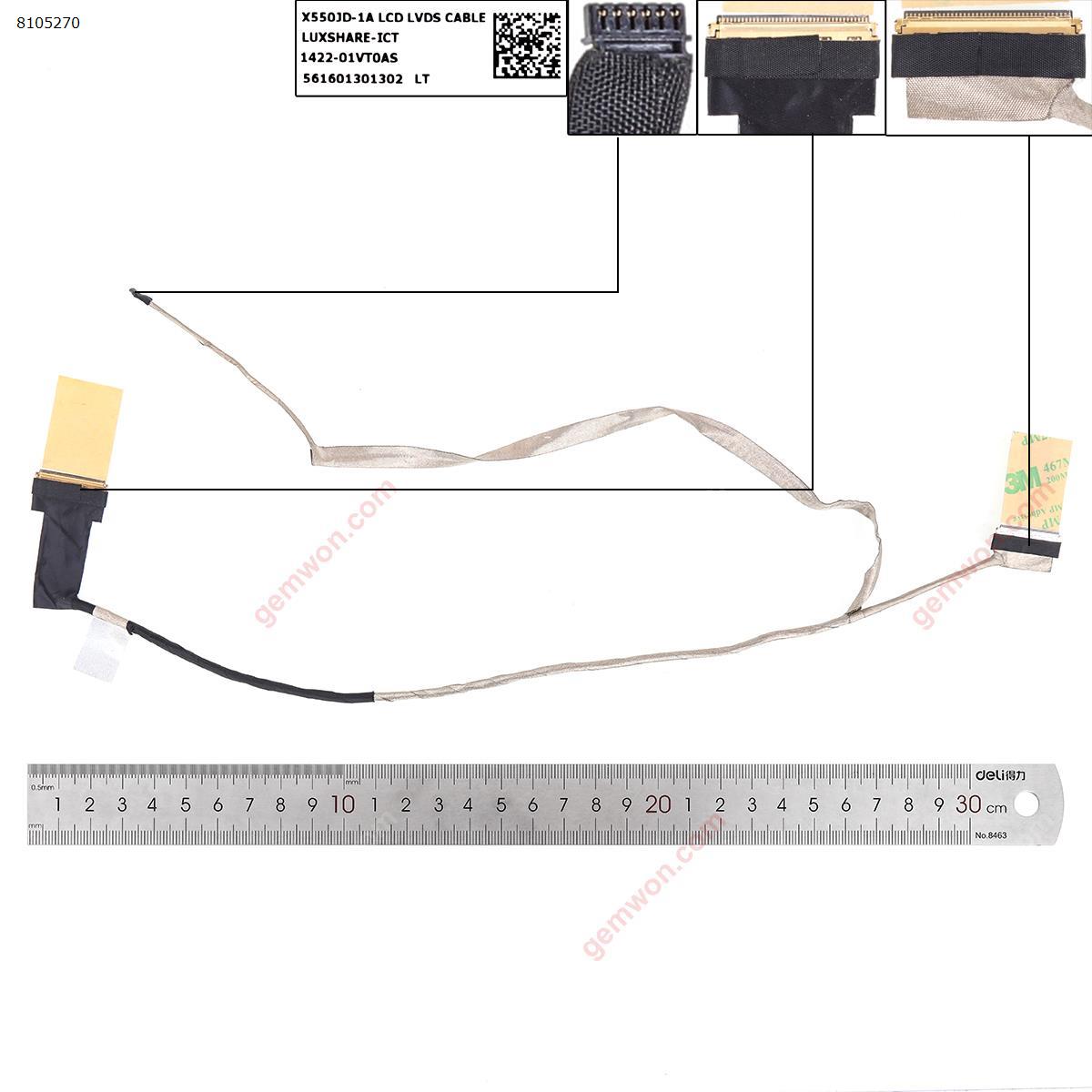 Picture of New LCD Display Screen Cable Replacement  For ASUS X550，Motherboard Interface 40Pin,LCD Screen Interface 40Pin.