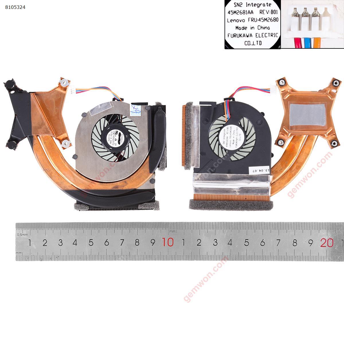 Picture of New Replacement CPU Cooling Fan For Lenovo ThinkPad T410S T410Si CPU fan / Heatsink ,Integrated graphics.（Original ） 45M2680 Layout