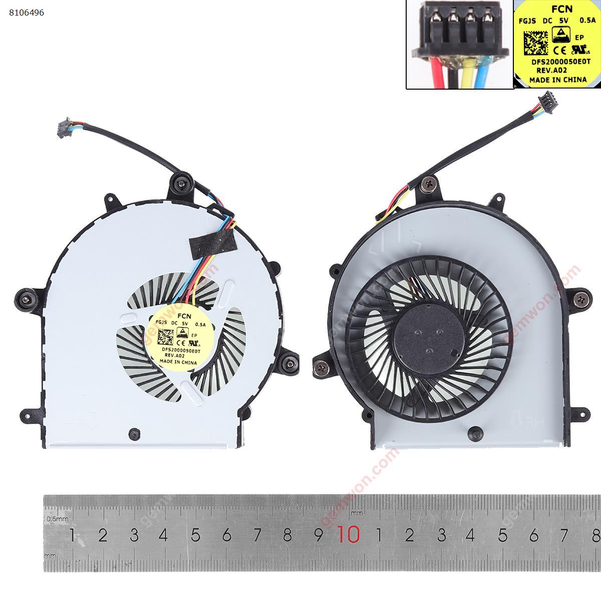 Picture of New Replacement CPU Cooling Fan For HP probook 655 650 G2 650 G3 (Original，Version 2) N/A Layout