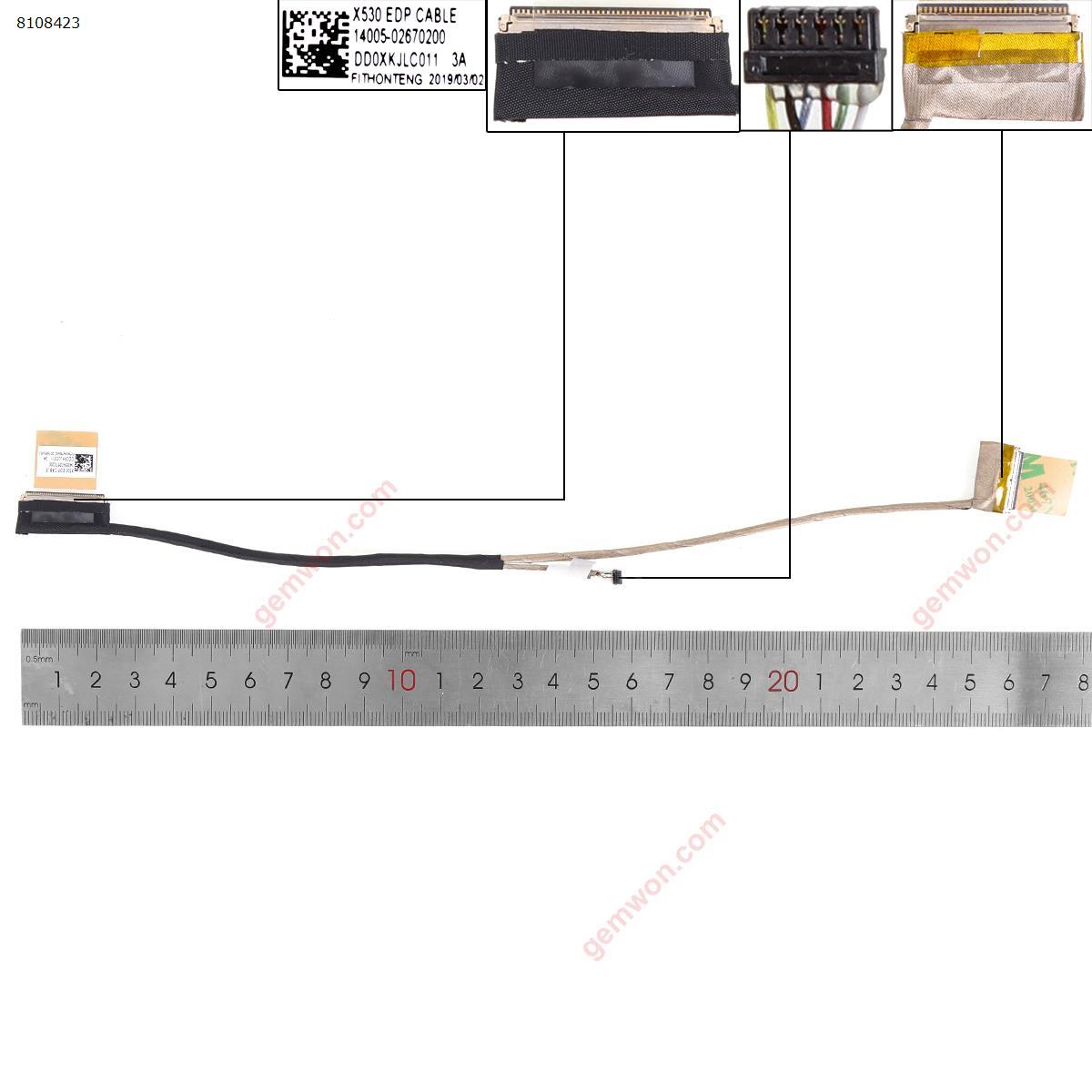 Picture of New LCD Display Screen Cable Replacement  For ASUS S15 X530 S530 S5300F S5300U.
