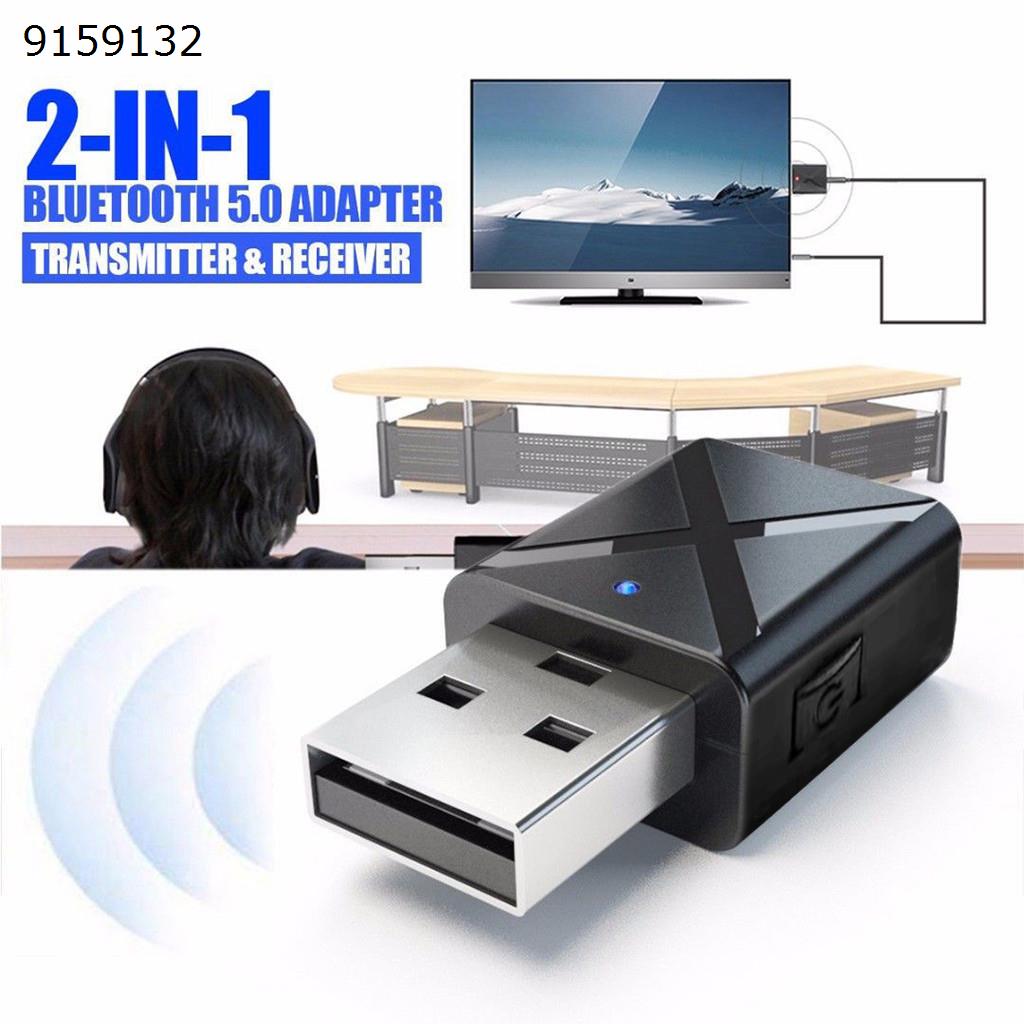 Picture of USB Bluetooth 5.0 Transmitter Receiver Mini Stereo Bluetooth AUX RCA USB 3.5mm Jack For TV PC Car Kit Wireless Audio Adapter