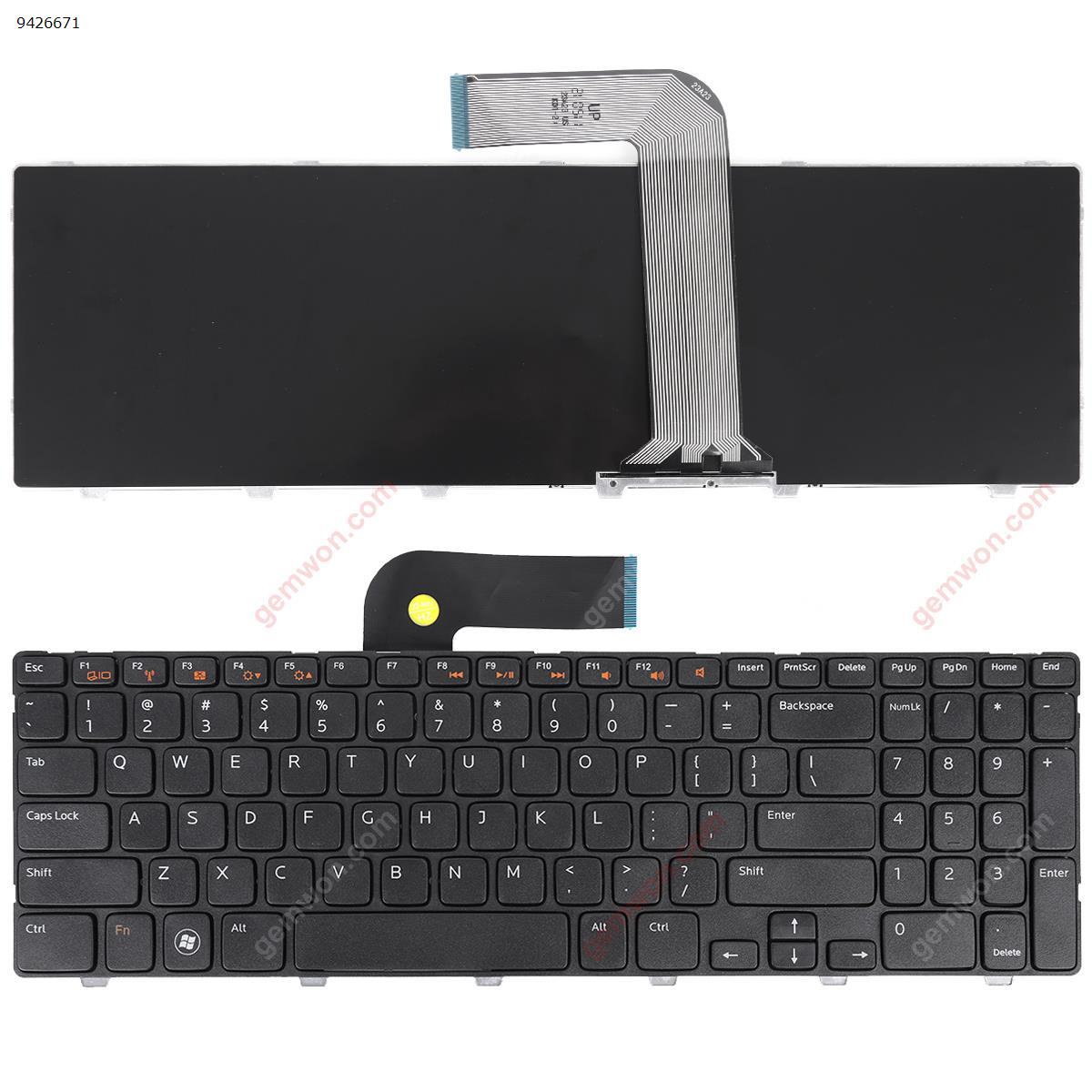 Picture of New Replacement Laptop Keyboard For DELL NEW Inspiron 15R N5110 BLACK FRAME BLACK )  US Layout