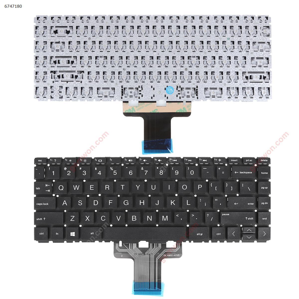 Picture of New Replacement Laptop Keyboard For HP Pavilion 14-CE0015TU 14-CE0027TX 14-CE1005TX CE1004TX BLACK(Without FRAME) US Layout
