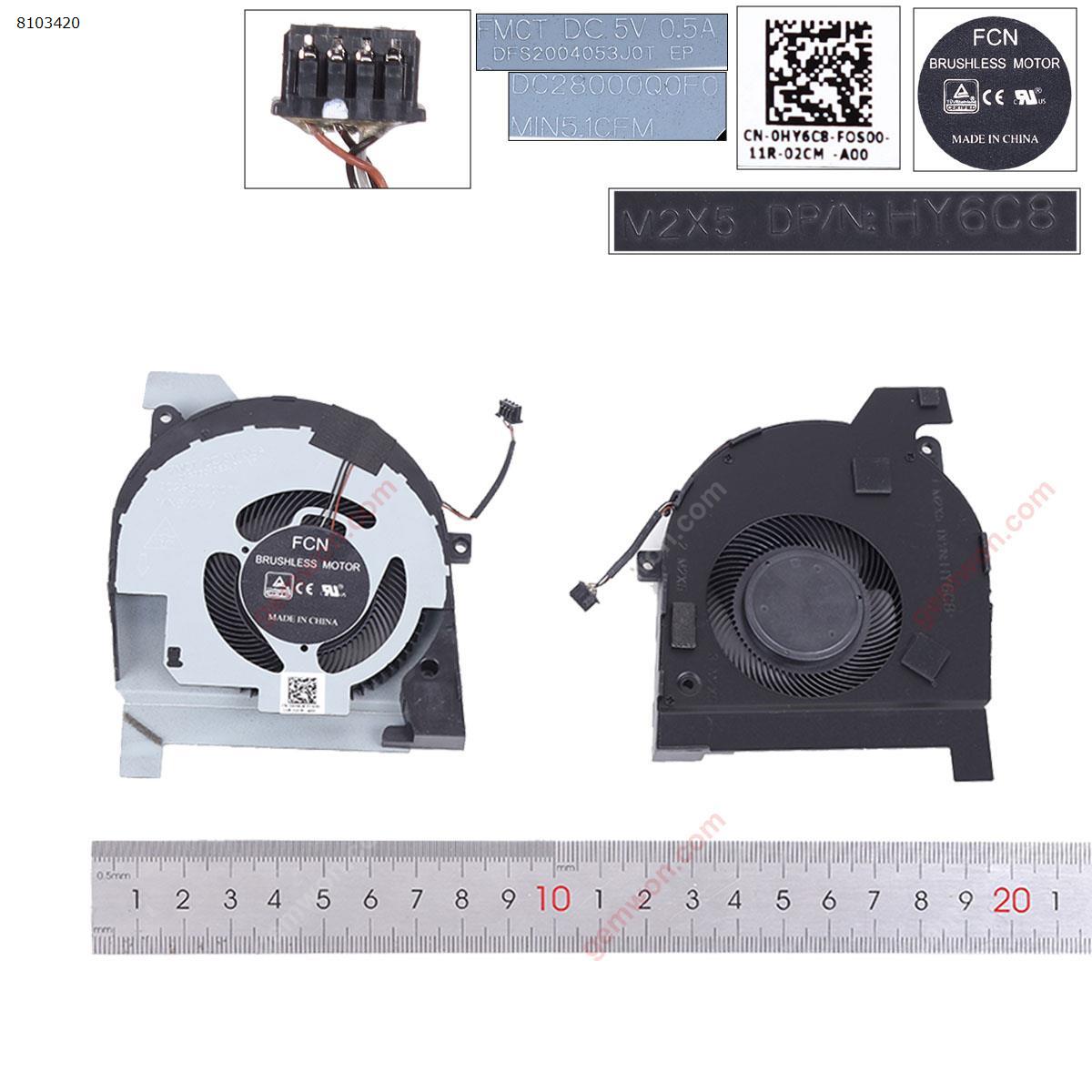 Picture of New Replacement CPU Cooling Fan For DELL Latitude 5501 0CVMC1 Precision 3541 3551 P80F（ORG） 0CVMC1 Layout