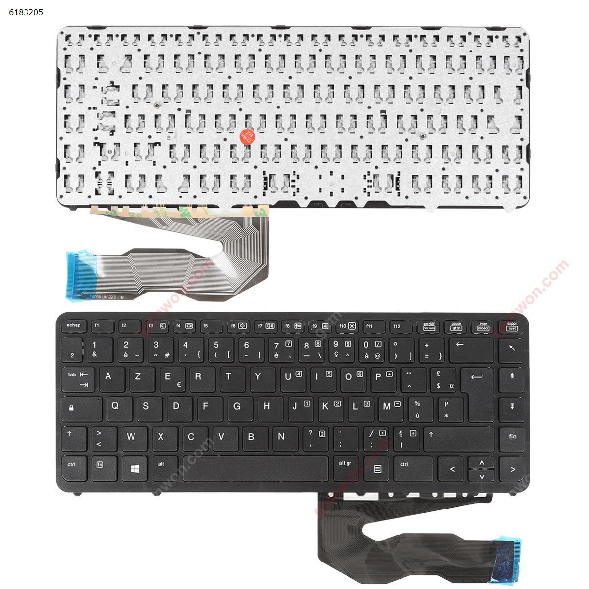 Picture of New Replacement Laptop Keyboard For HP EliteBook 840 G1 850 G1 BLACK FRAME BLACK (Without Point stick,OEM) FR Layout