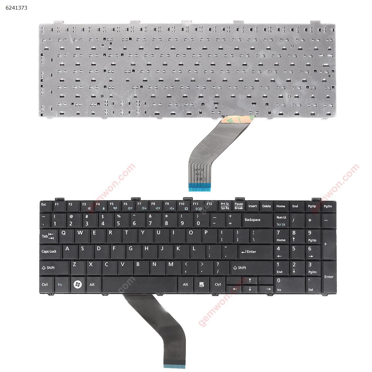 Picture of New Replacement Laptop Keyboard For FUJITSU Lifebook A530 AH530 AH531 NH751 BLACK (WithOut foil)OEM US Layout