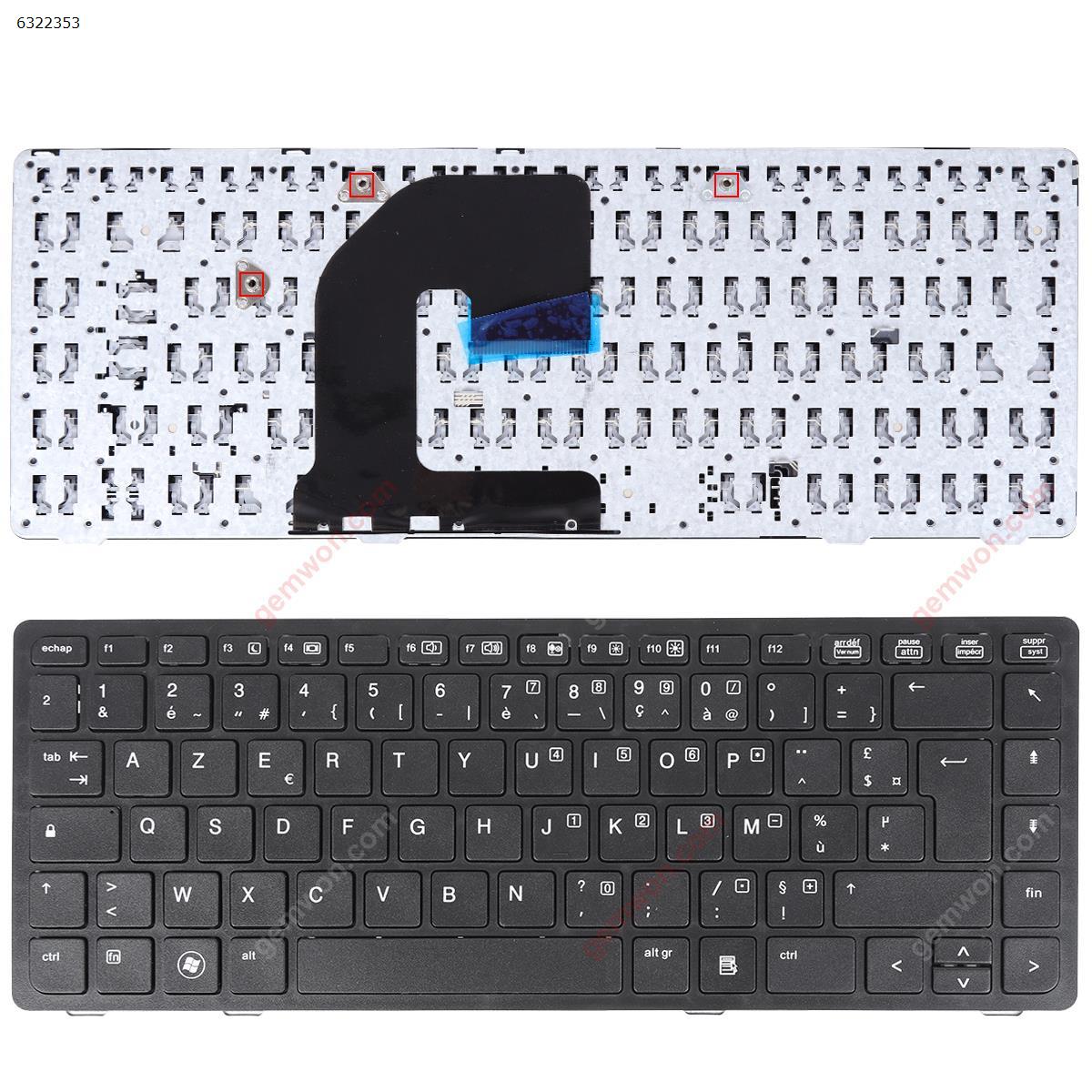 Picture of New Replacement Laptop Keyboard For HP EliteBook 6460B 8460P BLACK FRAME BLACK(Without Piont Stick)OEM FR Layout