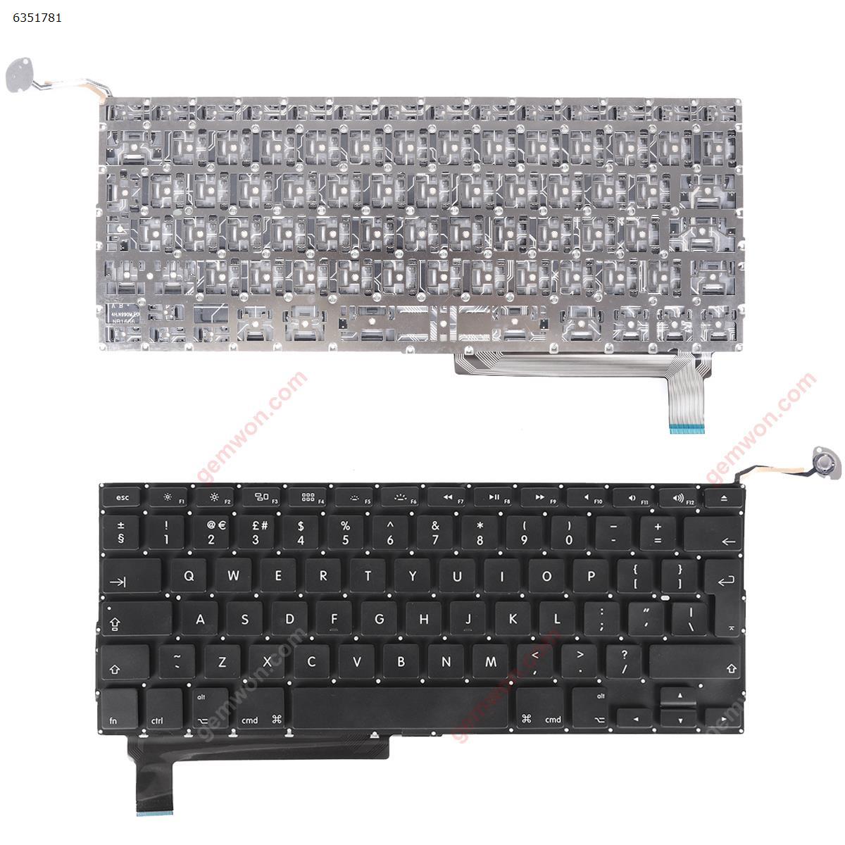 Picture of New Replacement Laptop Keyboard For APPLE Macbook Pro A1286 BLACK (without Backlit) Uk Layout