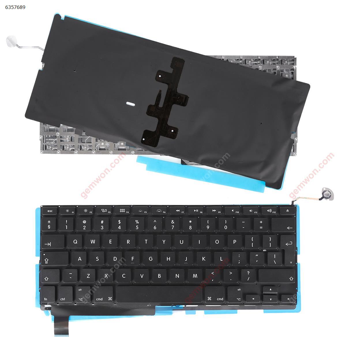 Picture of New Replacement Laptop Keyboard For APPLE Macbook Pro A1286 BLACK(With Backlit Board) UI Layout