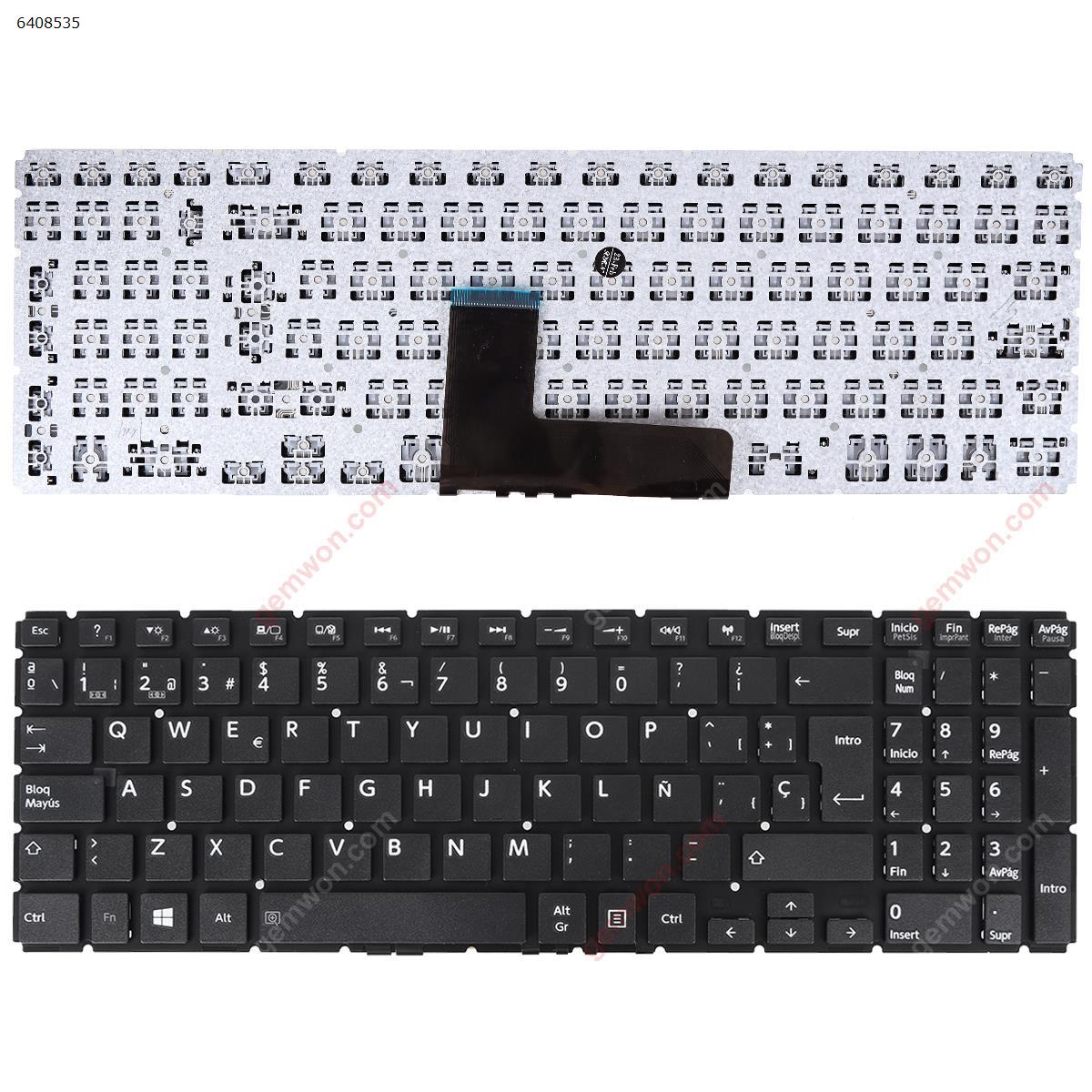 Picture of New Replacement Laptop Keyboard For TOSHIBA Satellite L50-B S50-B L50D-B L50T-B L50DT-B L55(D)-B S55-B S55T-B S55D-B BLACK (Without FRAME,Without foil,OEM,Win8) SP Layout