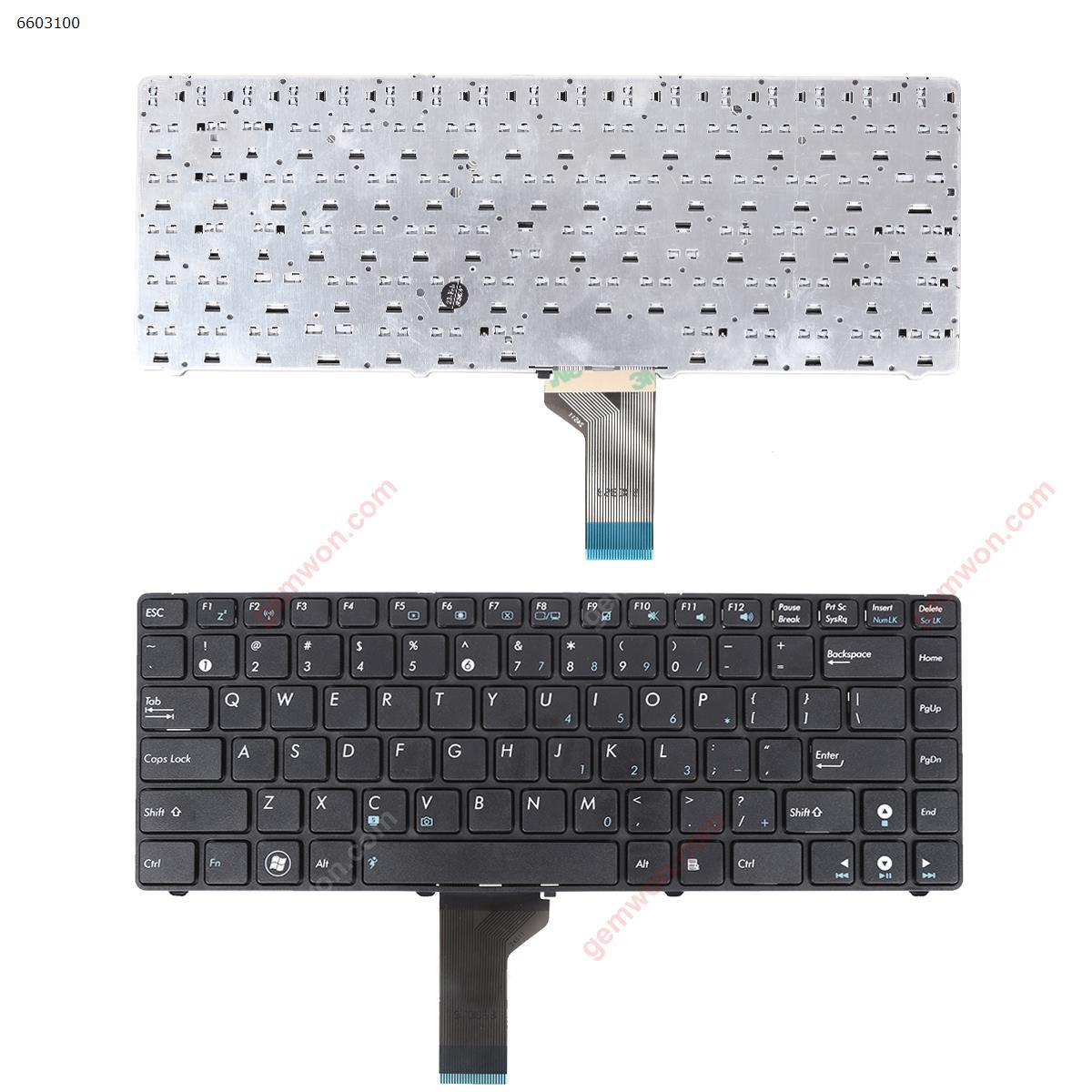 Picture of New Replacement Laptop Keyboard For ASUS UL30 BLACK FRAME BLACK US Layout