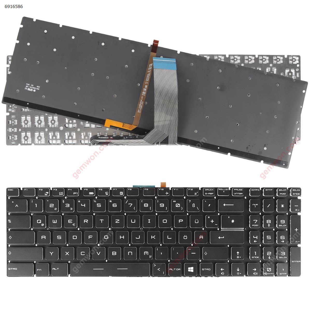 Picture of New Replacement Laptop Keyboard For MSI GT72 GS60 GS70 WS60 GE72 GE62 BLACK (Full Colorful Backlit,Without FRAME,WIN8) GR Layout