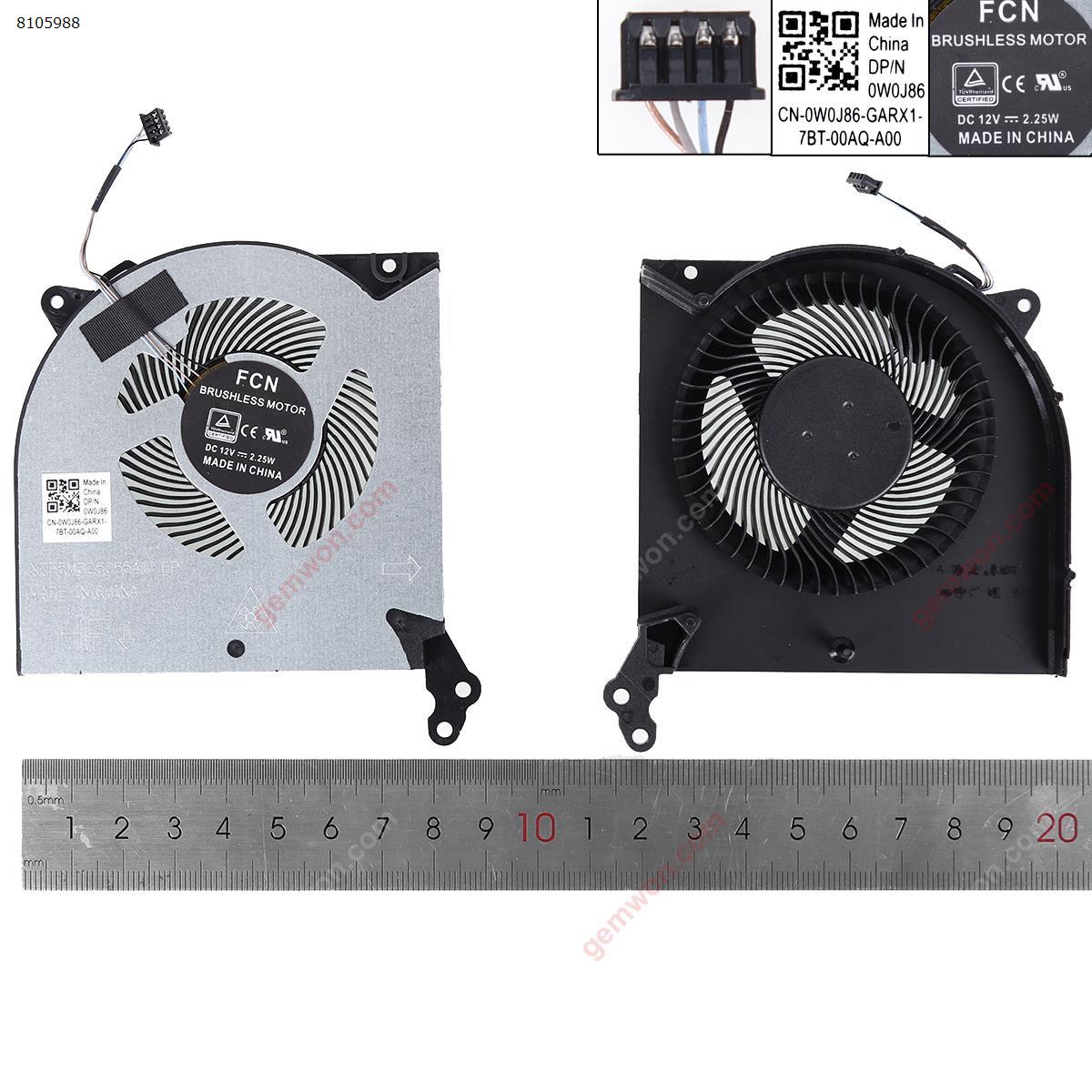 Picture of New Replacement CPU Cooling Fan For LENOVO 2020 R7000 Y550-15 Y7000P CPU 12V，（High copy）. N/A Layout